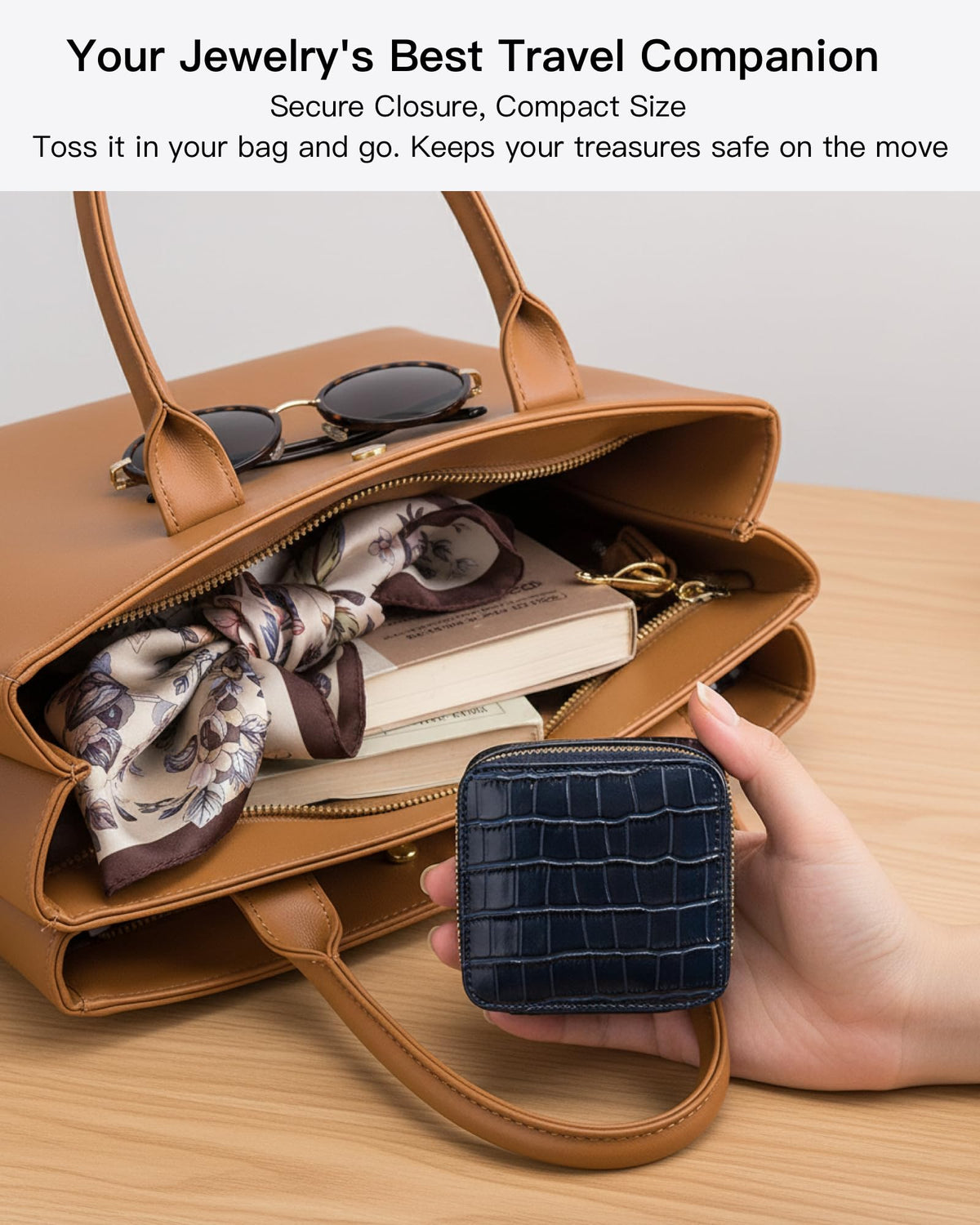 Portable Travel Jewelry Organizer for Rings Earrings - Nsciyise Official Imagery - 7