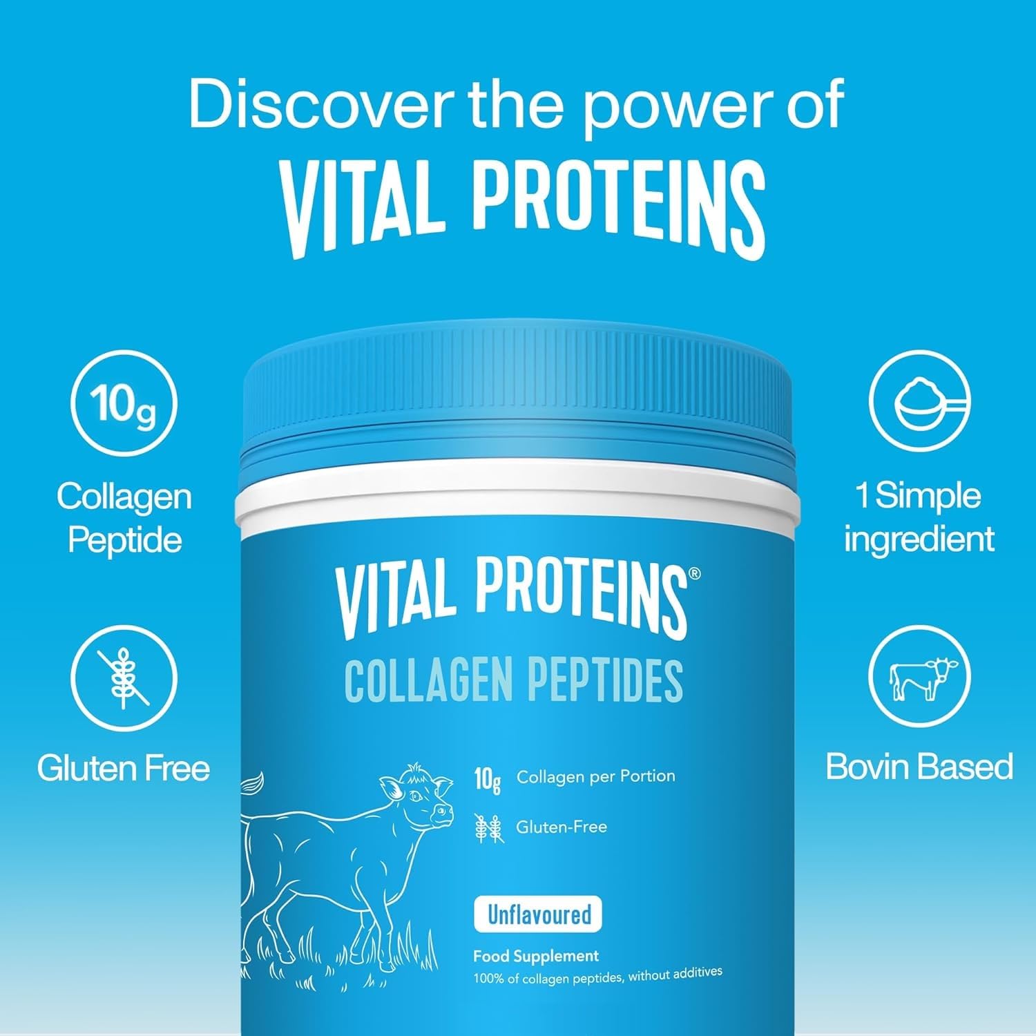 Vital Proteins Unflavored Collagen Peptides 19 3 Ounce - Vital Proteins Official Imagery - 6