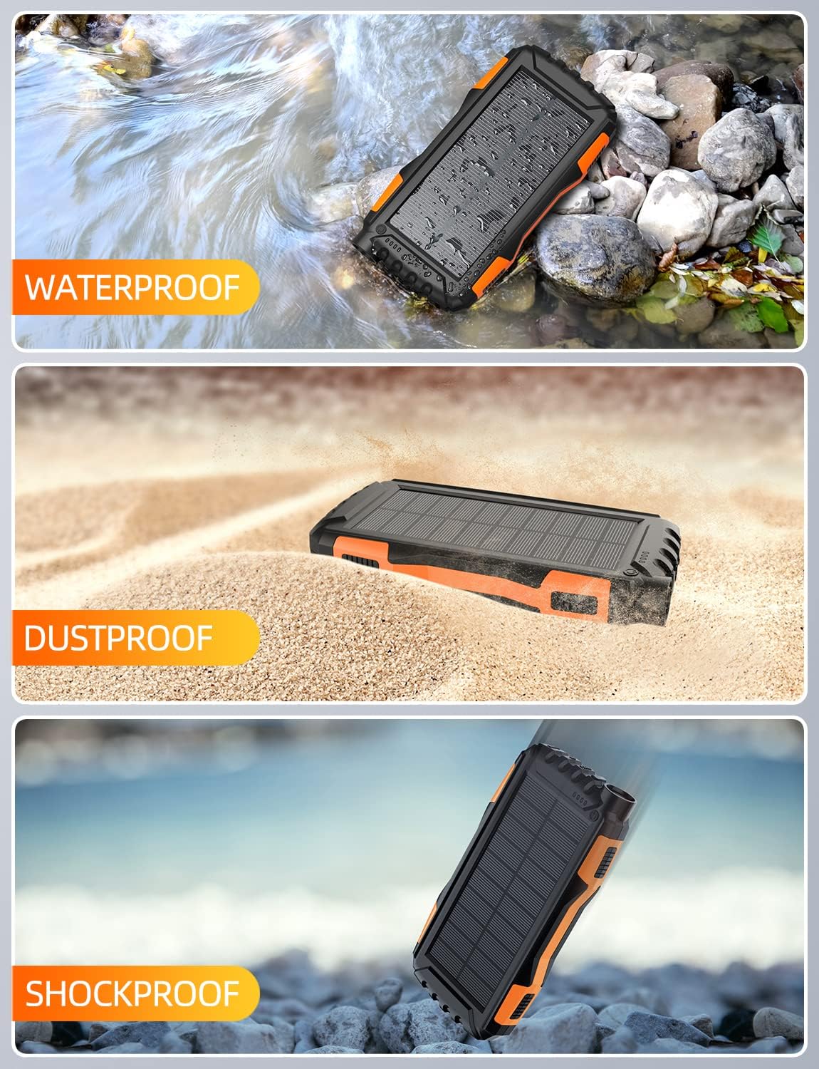 Mregb Solar Charger Power Bank 42800mAh Portable Charger - Mregb Official Imagery - 6