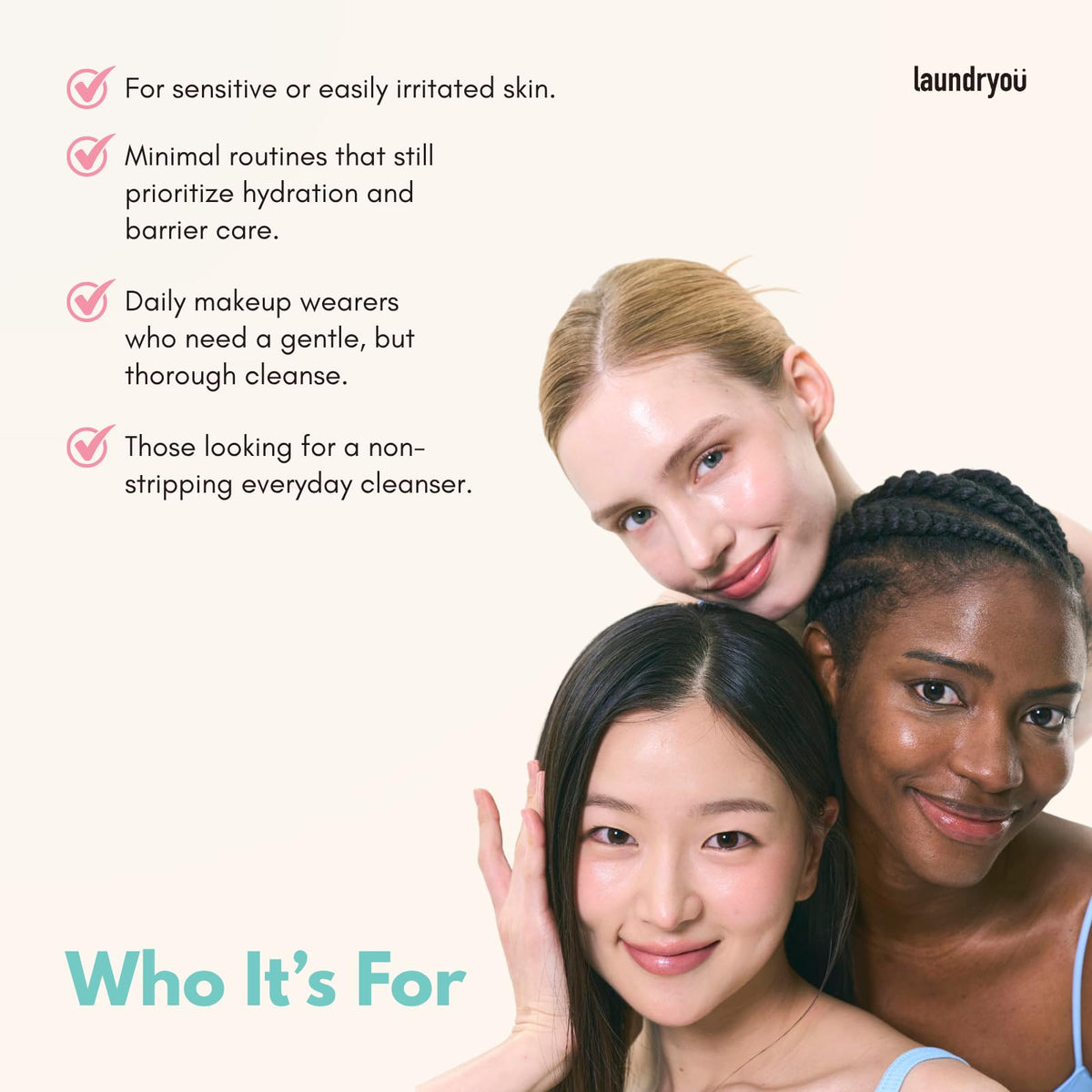 Gel to Water Facial Cleanser with Hyaluronic Acid Probiotics - LAUNDRYOU Official Imagery - 4