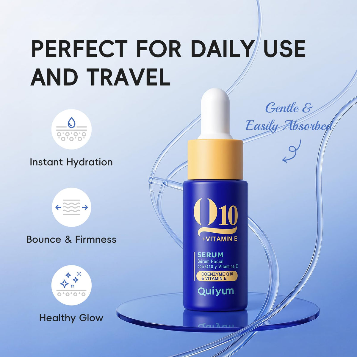 Q10 Vitamin E Complete Skincare Set 6 Step Daily Routine - QUIYUM Official Imagery - 5