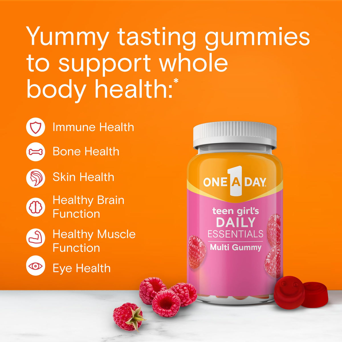 One A Day Teen Girl s Daily Essentials Multivitamin Gummies - ONE A DAY Official Imagery - 3