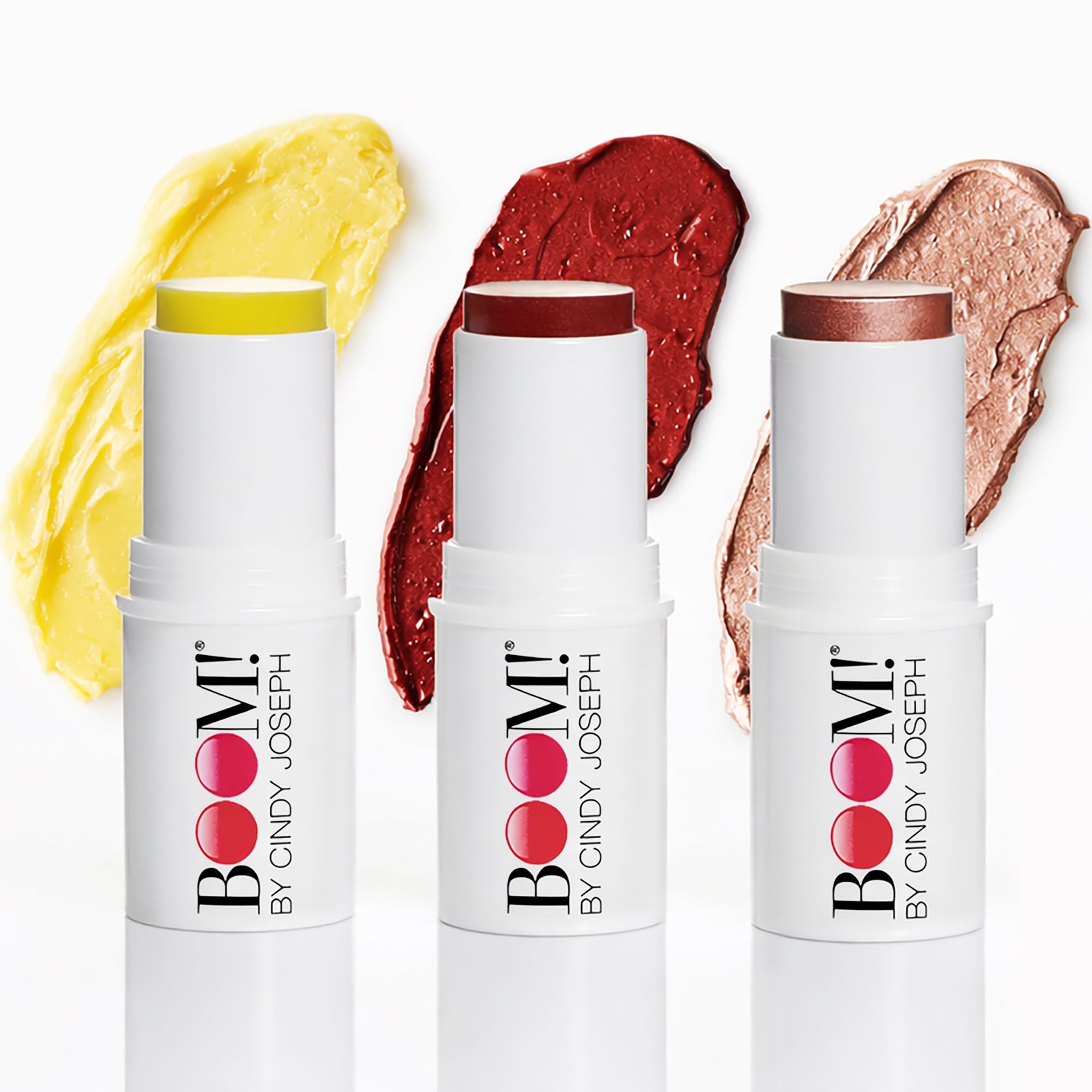 Boomstick Trio Color 3 Pack Cream Blush Makeup by Cindy - BOOM! by Cindy Joseph Official Imagery - 2
