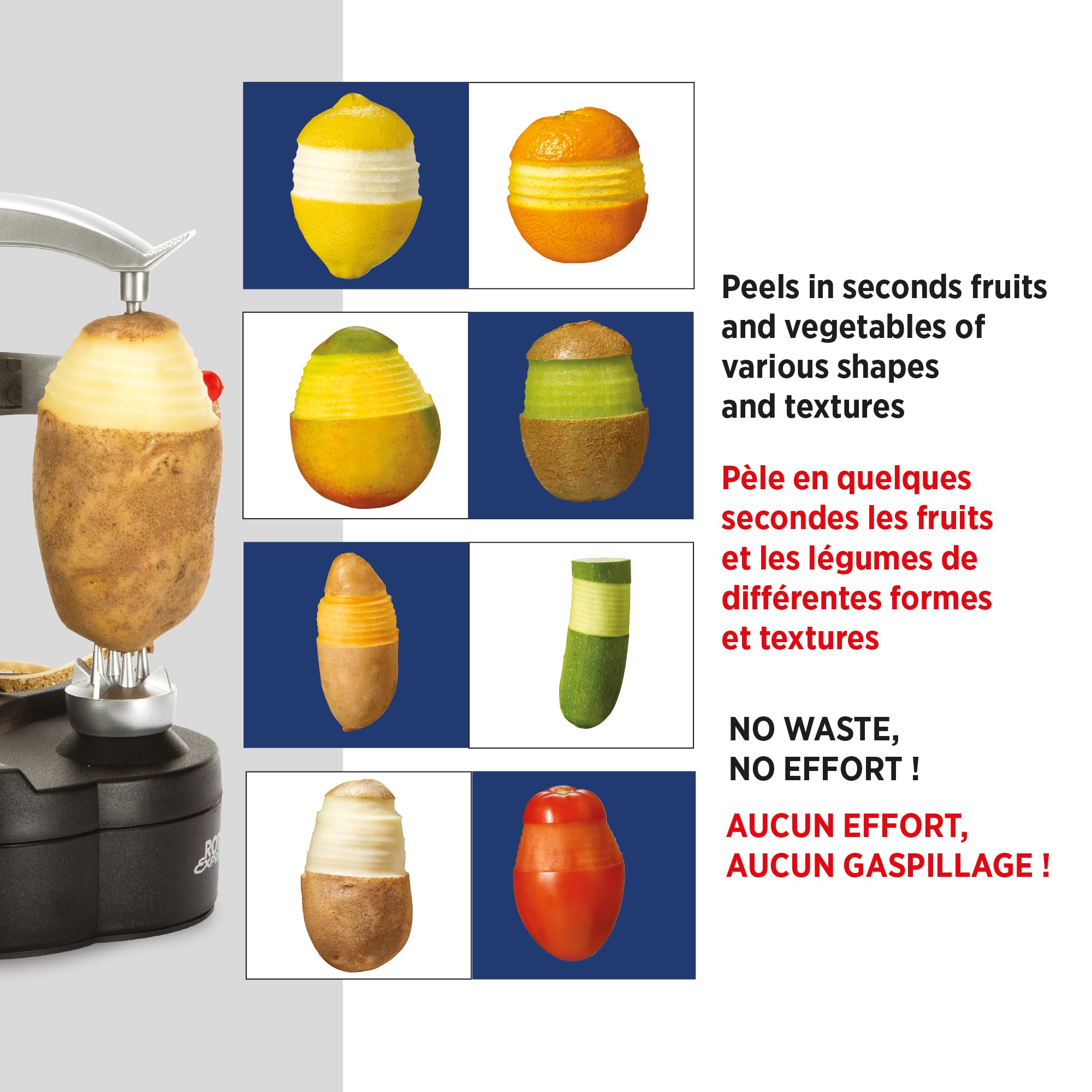 Starfrit Rotato Express Electric Peeler for Potatoes, Fruits & Ve - Starfrit Official Product View 5