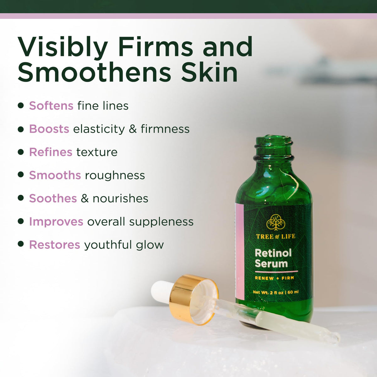 Tree of Life Retinol Serum for Face Anti Aging Face Oil 4 Fl - Tree of Life Official Imagery - 5