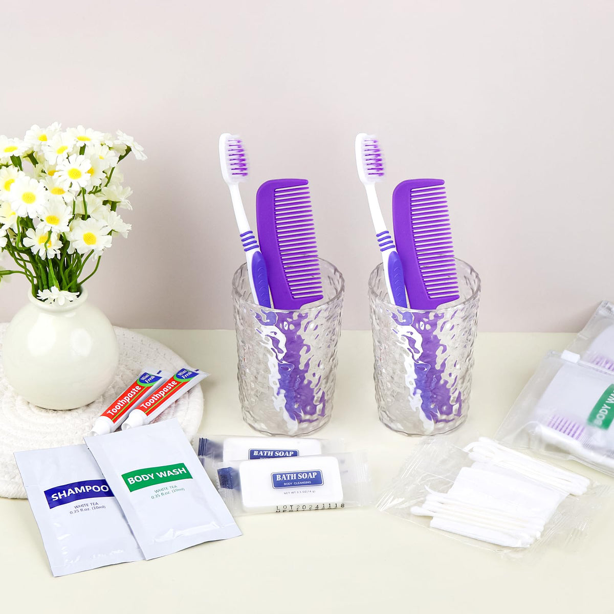 Pack of 10 Hygiene Kit Toiletry Kit Bulk Individually Packed - SLequipo Official Imagery - 5