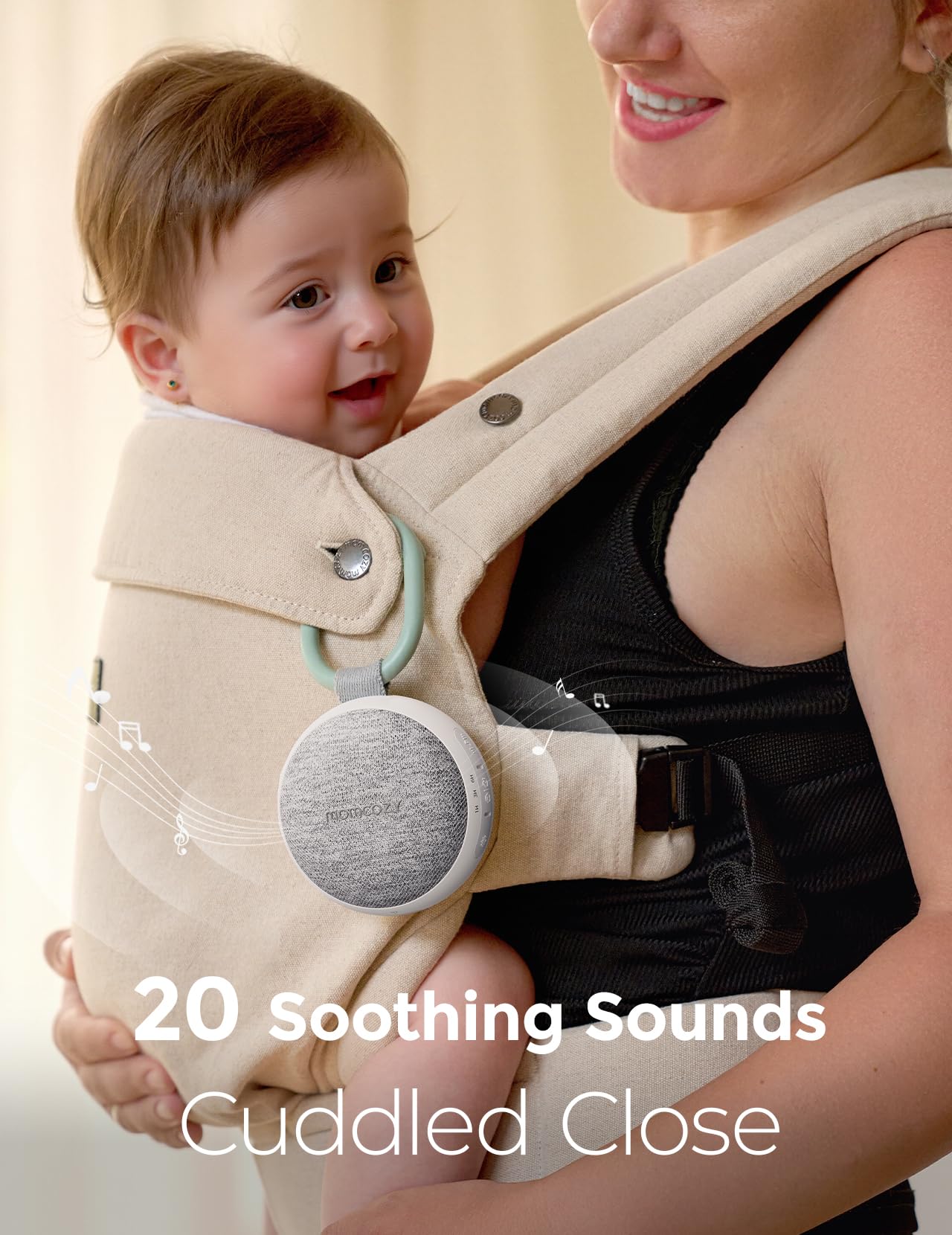 Momcozy Portable Sound Machine with Night Light, White Noise Soun by Momcozy - Angle View 5