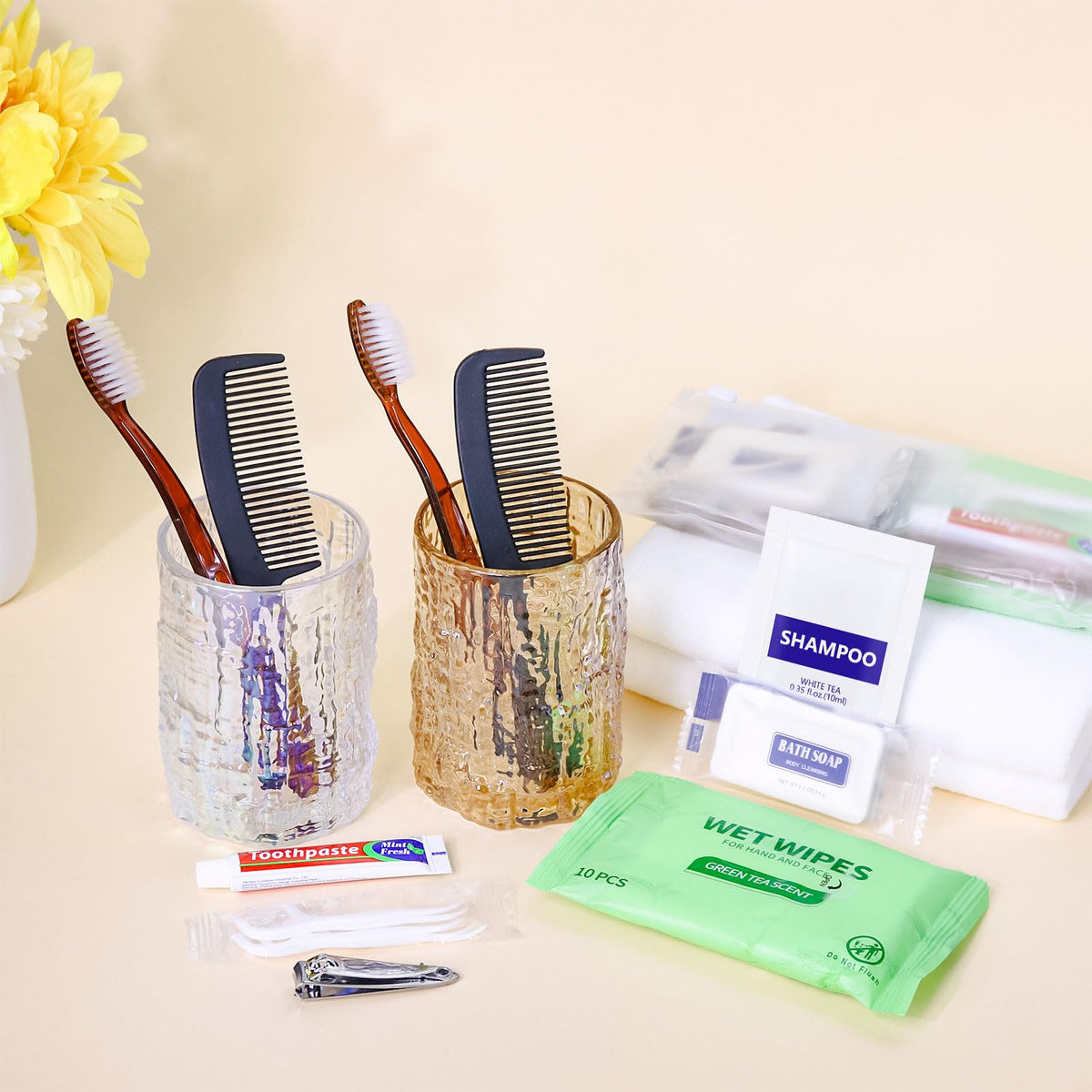 Travel Size Toiletries Kit Individually Packed Personal - Gisdo Official Imagery - 5