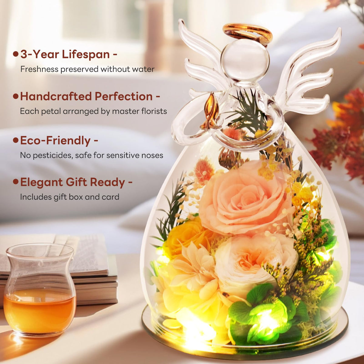 Gifts for Mom Birthday Gifts for Women Preserved Rose in - Kemiputi Official Imagery - 5