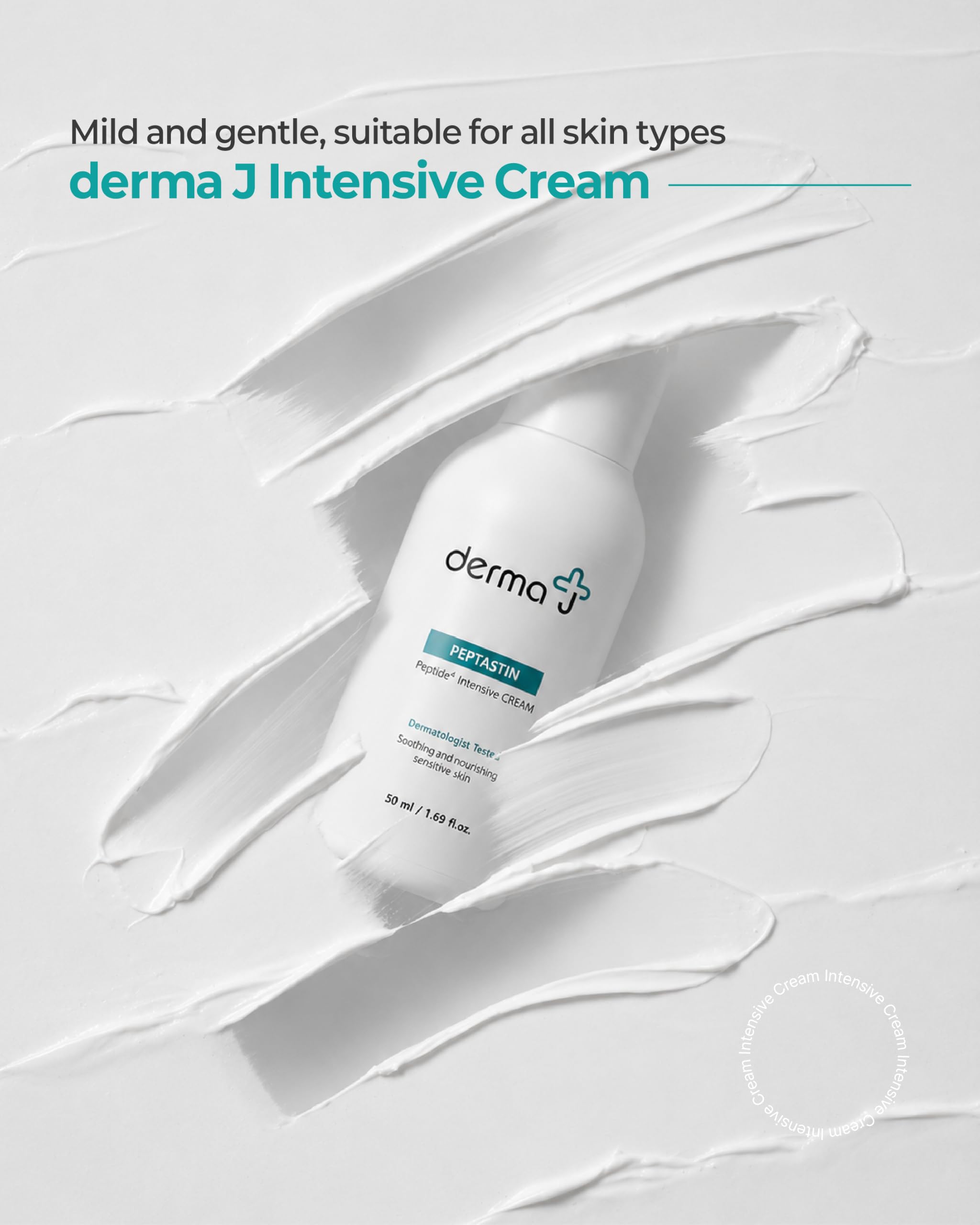 Premium Face Cream Enriched with Collagen Boosting Peptides - derma J Official Imagery - 3