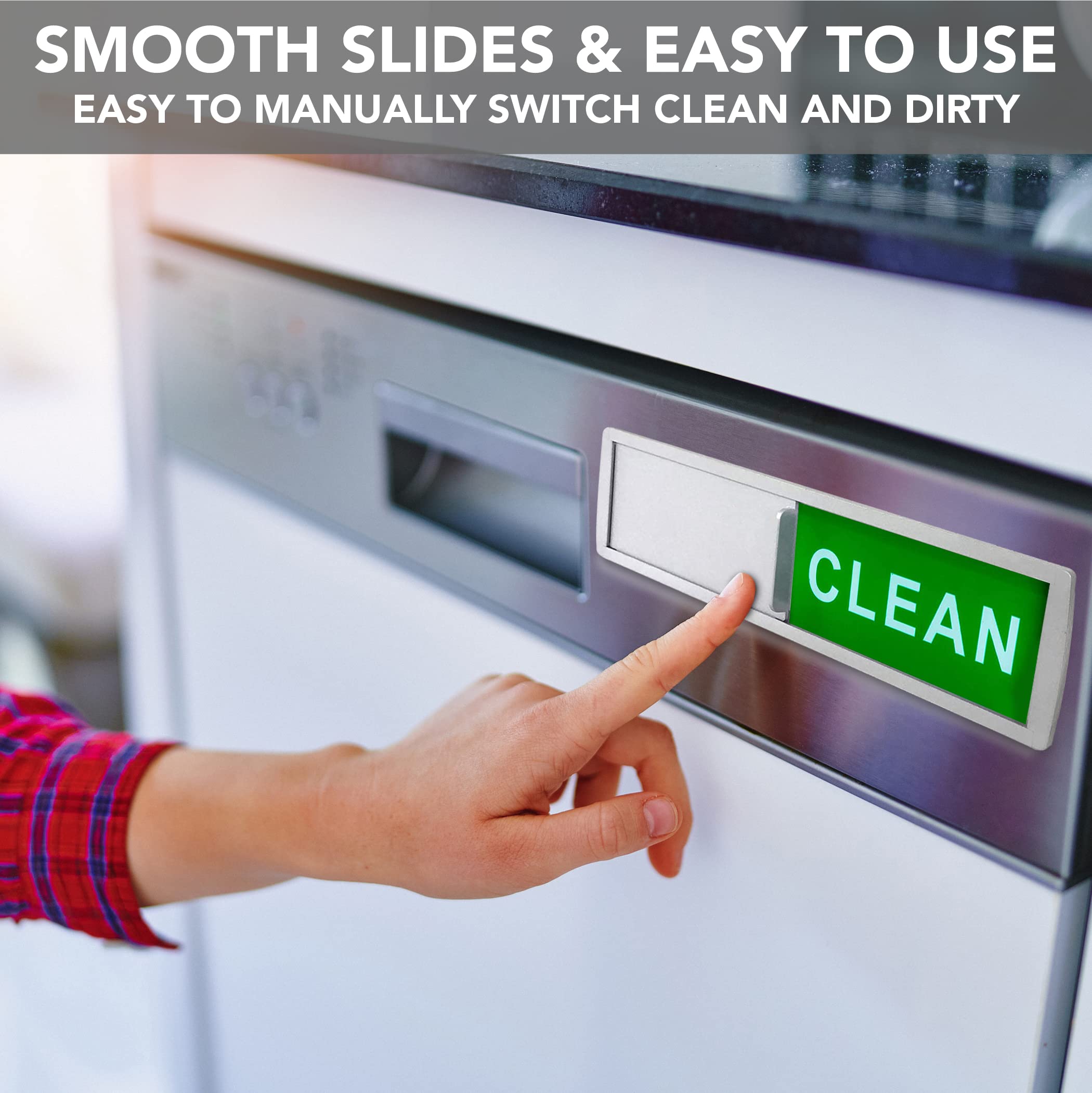 SETTER HOME Premium Clean Dirty Dishwasher Magnet, Dirty Clean Si by SETTER HOME - Angle View 6
