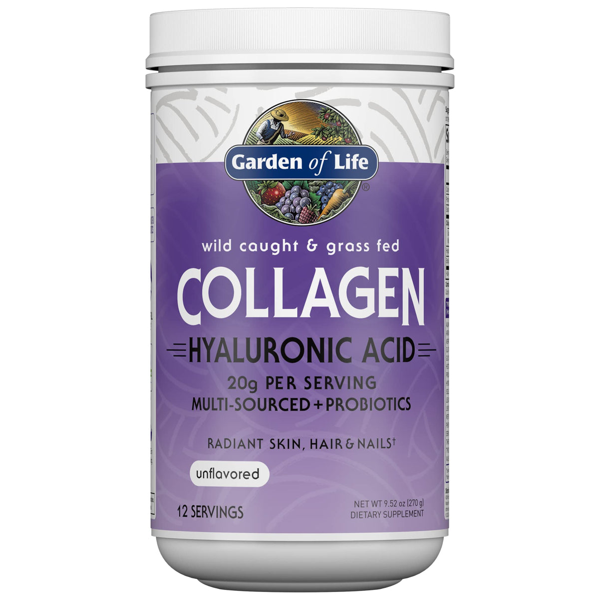 Garden of Life Multi Source Collagen Powder Hyaluronic Acid - Garden of Life Official Imagery - 1