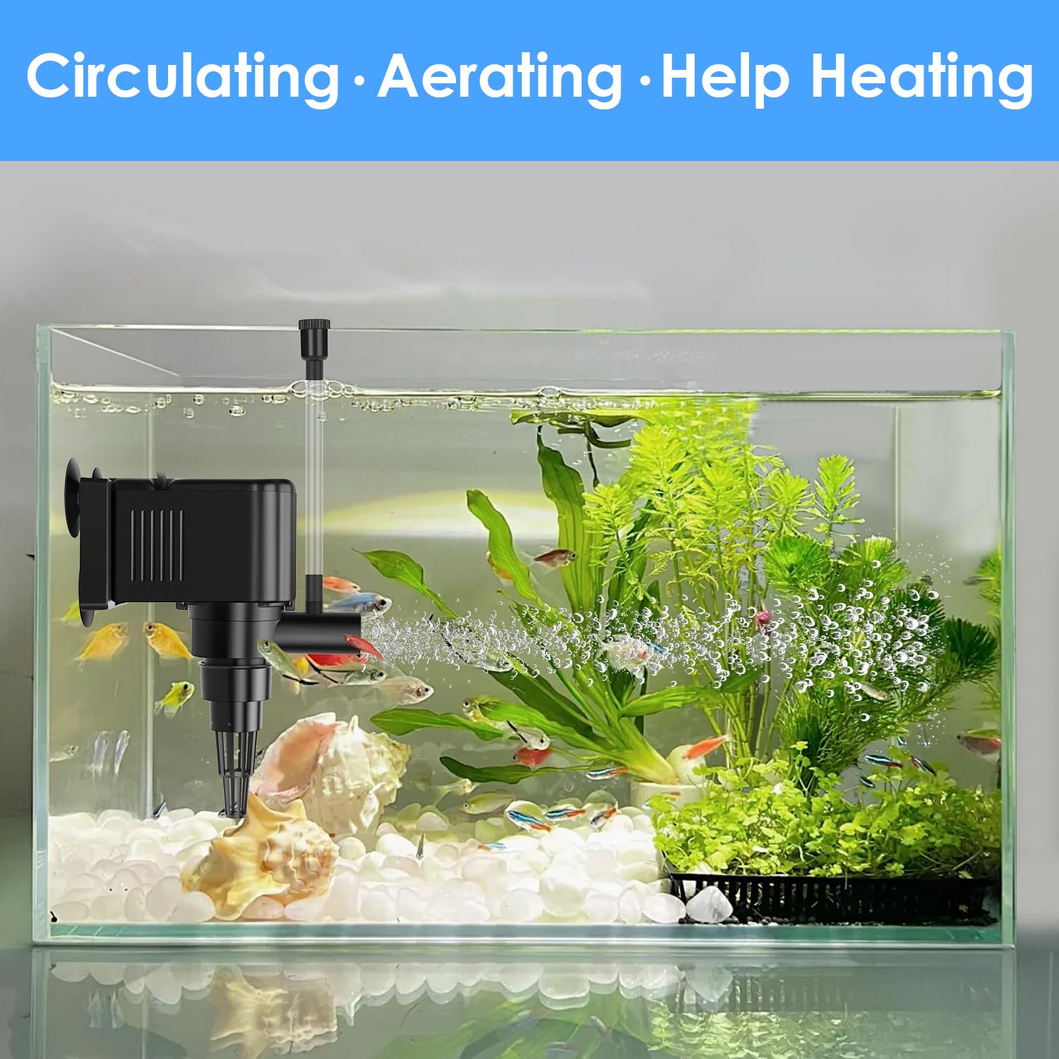 AquaMiracle Aquarium Powerhead Pump Circulating Water Pump 135 GP - AquaMiracle Official Product View 3