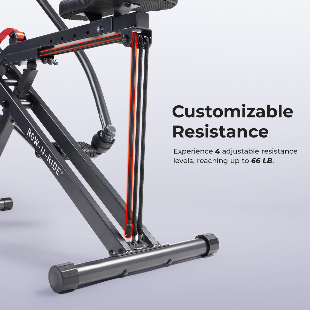 Sunny Health Fitness Row N Ride Squat Assist Trainer for - Sunny Health & Fitness Official Imagery - 6