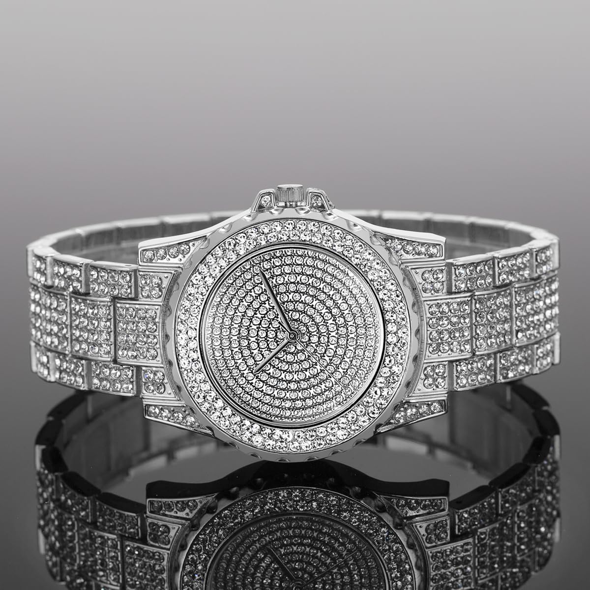 Watch for Women Interior Full Diamond Bling Rhinestone Iced - Kchss Official Imagery - 6