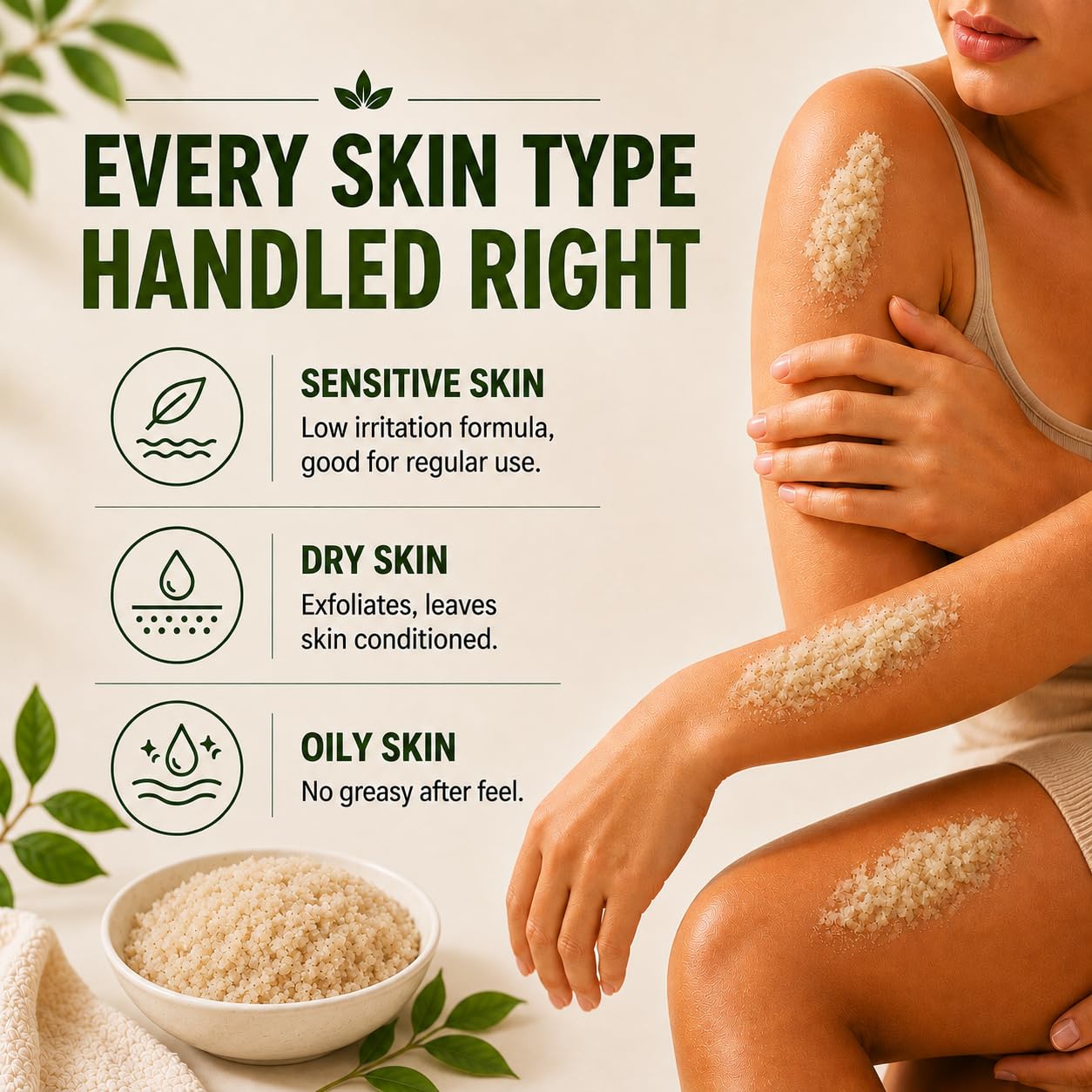 Vivo Per Lei Tea Tree Body Scrub - Extra Large Size 19 - Vivo Per Lei Official Product View 7