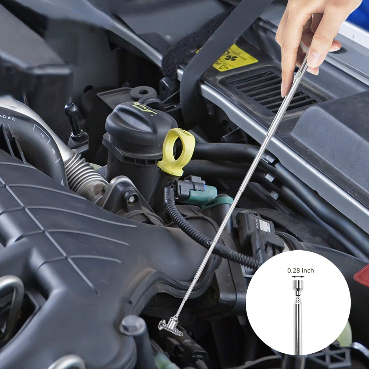 VIBELITE Magnetic Pickup Tool Kit with LED Light Inspection - VIBELITE Official Imagery - 7