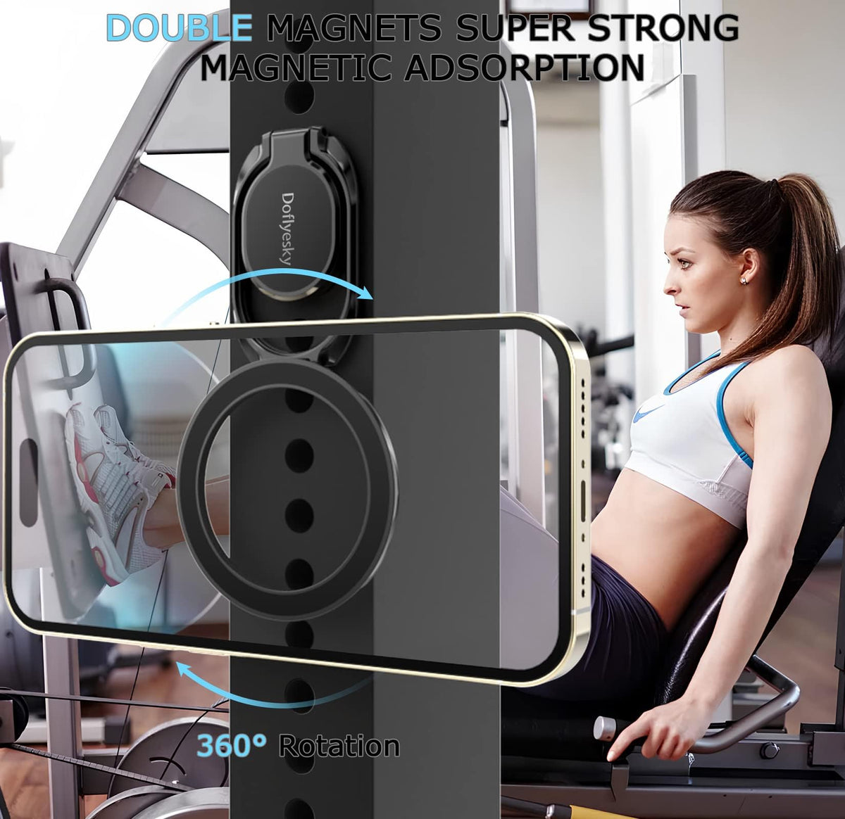 Doflyesky Magnetic Phone Ring Holder with Magsafe Double - Doflyesky Official Imagery - 4