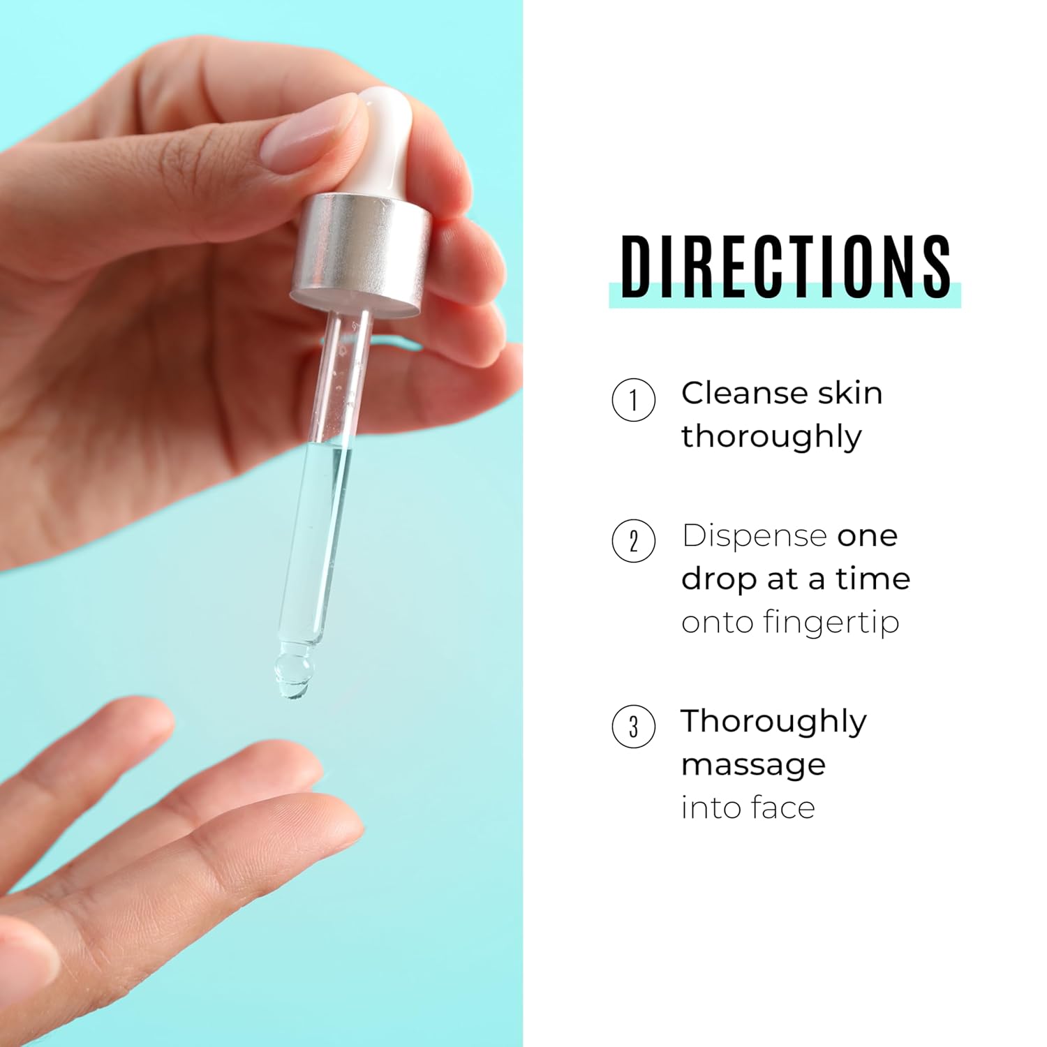 Malibu C Sensitiv C Face Serum for combination and sensitive skin, clear glass bottle with dropper applicator.