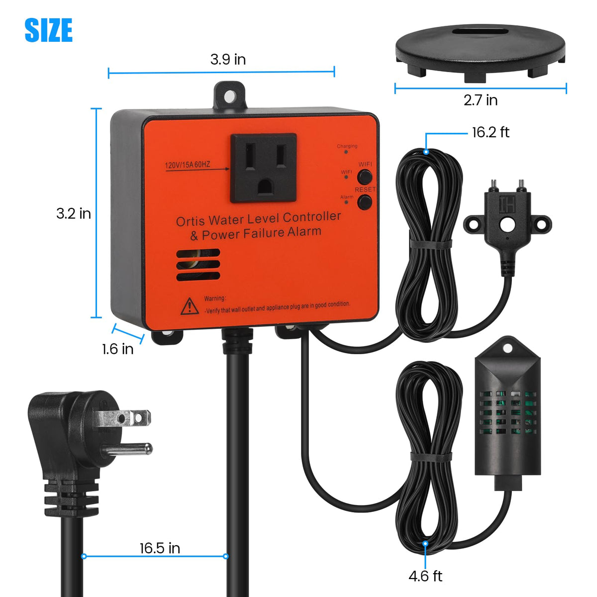 Ortis WiFi Power Failure Water Leak Alarm Real Time - Ortis Official Imagery - 3