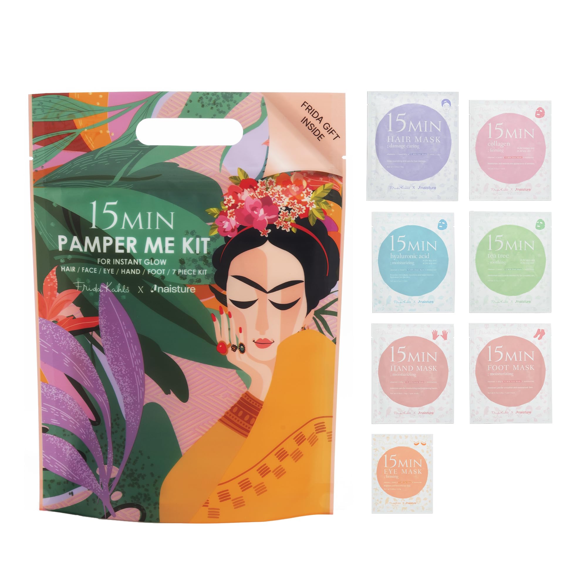 15 Min Pamper Me Kit Korean Spa Skincare Gift Set for Women-Head - Naisture