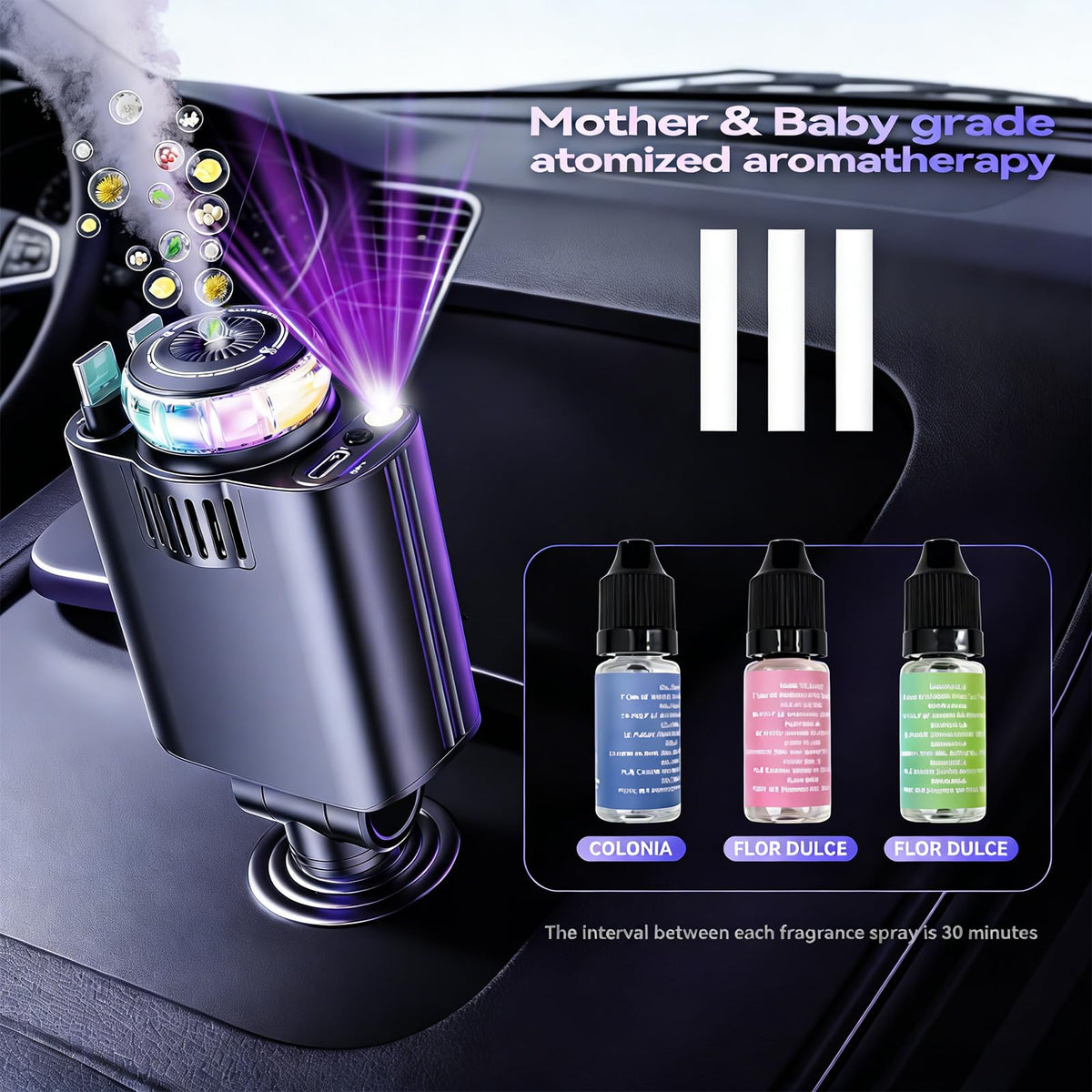 Smart Retractable Car Charger 69W USB C Fast Charge Air - Luienao Official Imagery - 3