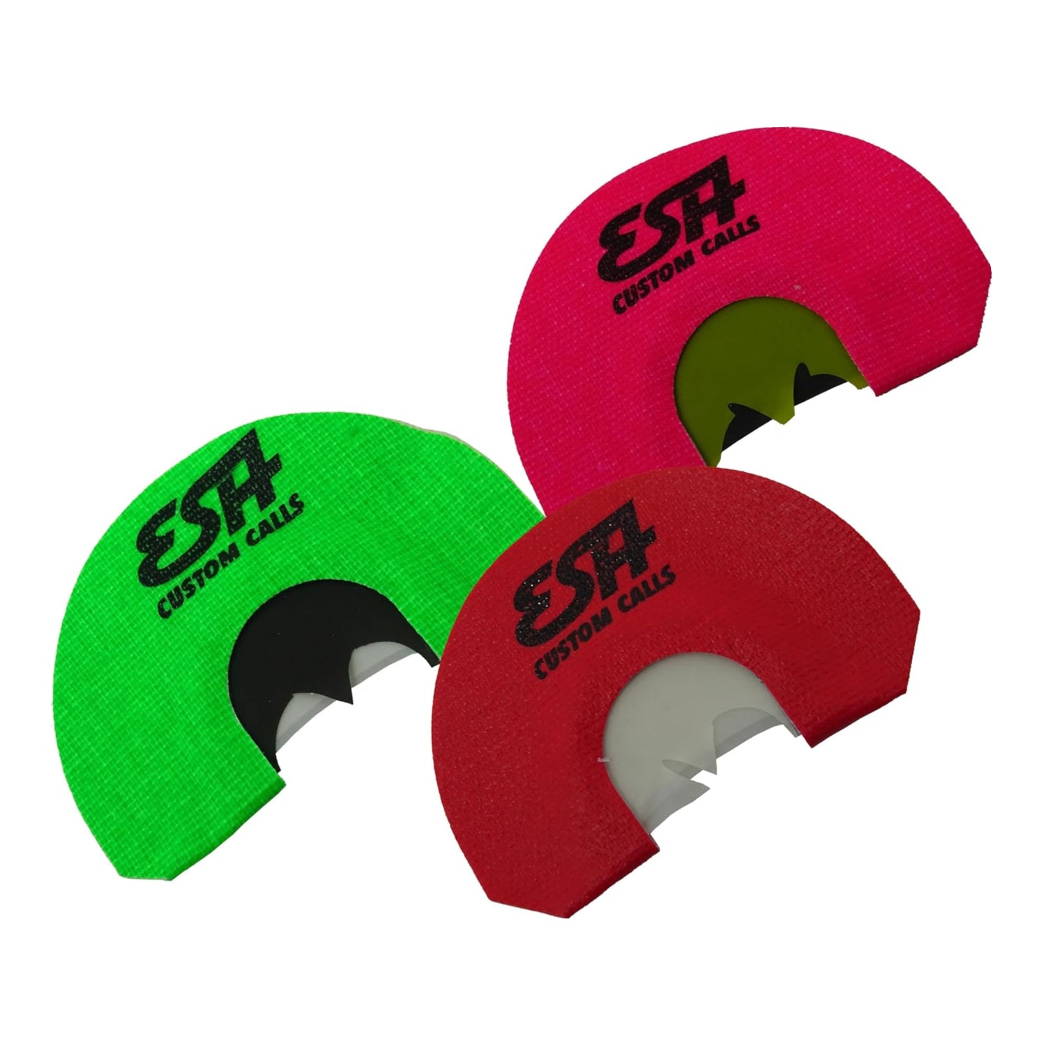 Realistic ESH Turkey diaphragm mouth call for hunting, featuring easy-blow design and durable construction for turkey hunting.