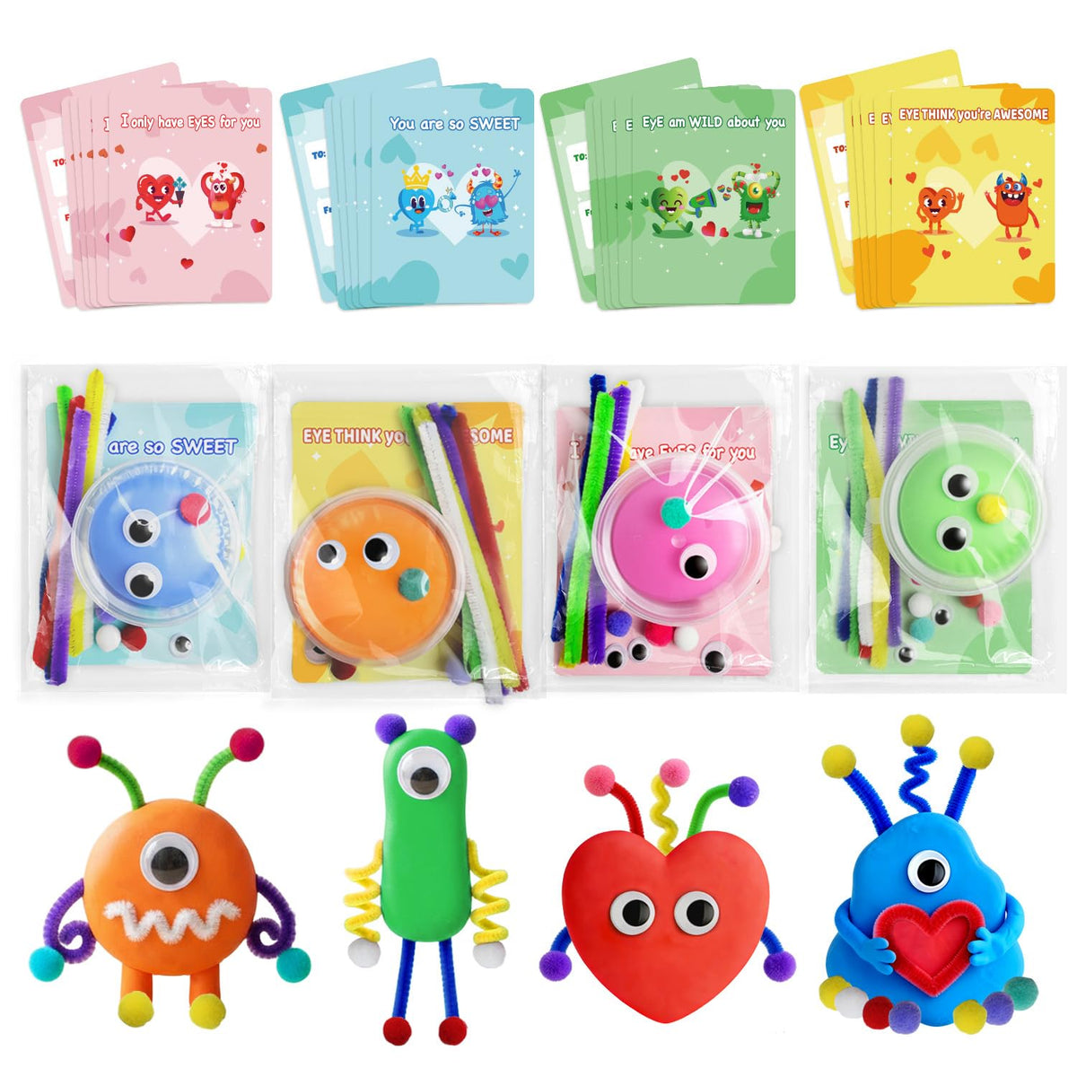 NAXYAN 24 Packs DIY Air Dry Clay Kits Party Favors for Kids - NAXYAN Official Imagery - 2
