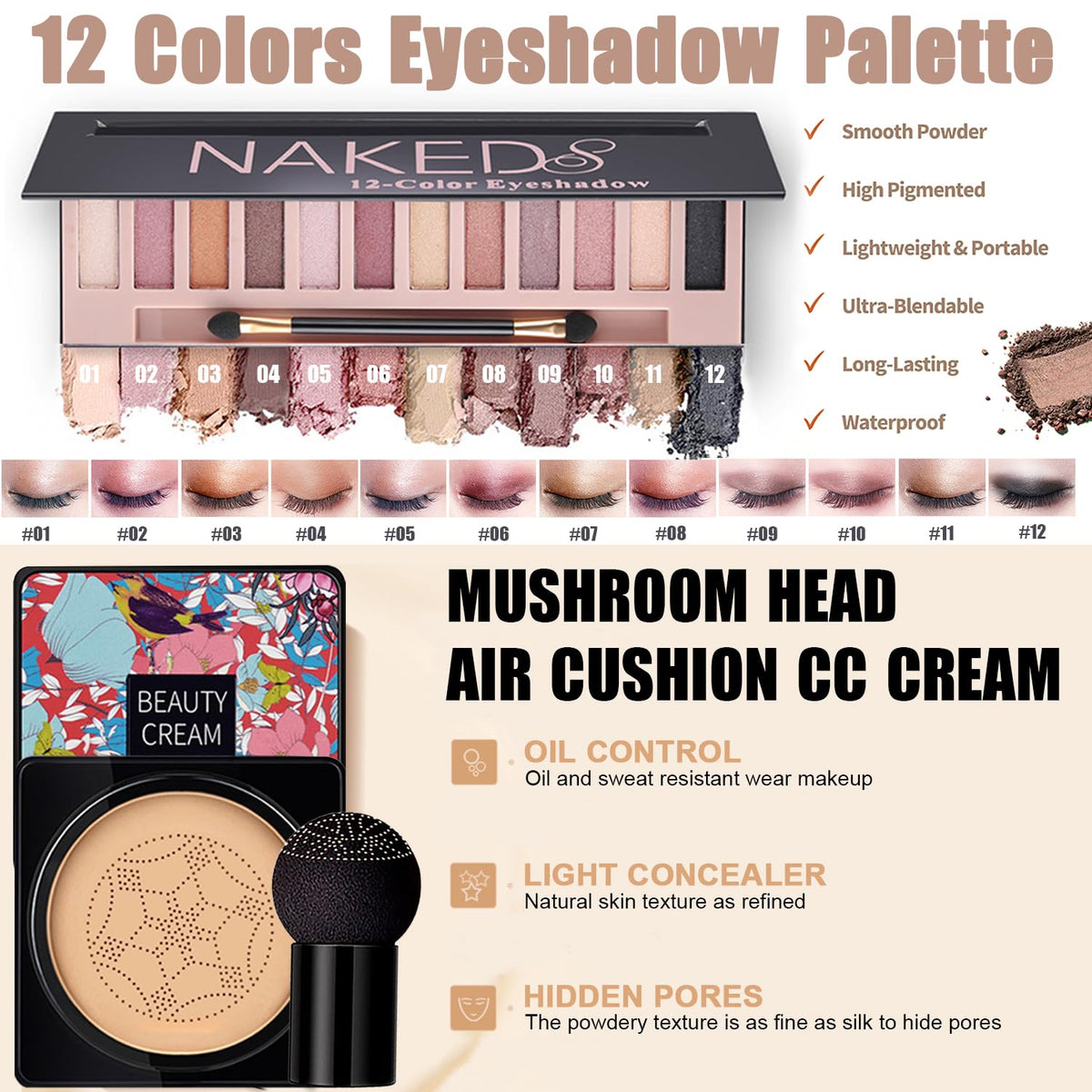 All in One Makeup Kit for Women Full Kit Travel Make Up Gift - NUIBO Official Imagery - 3