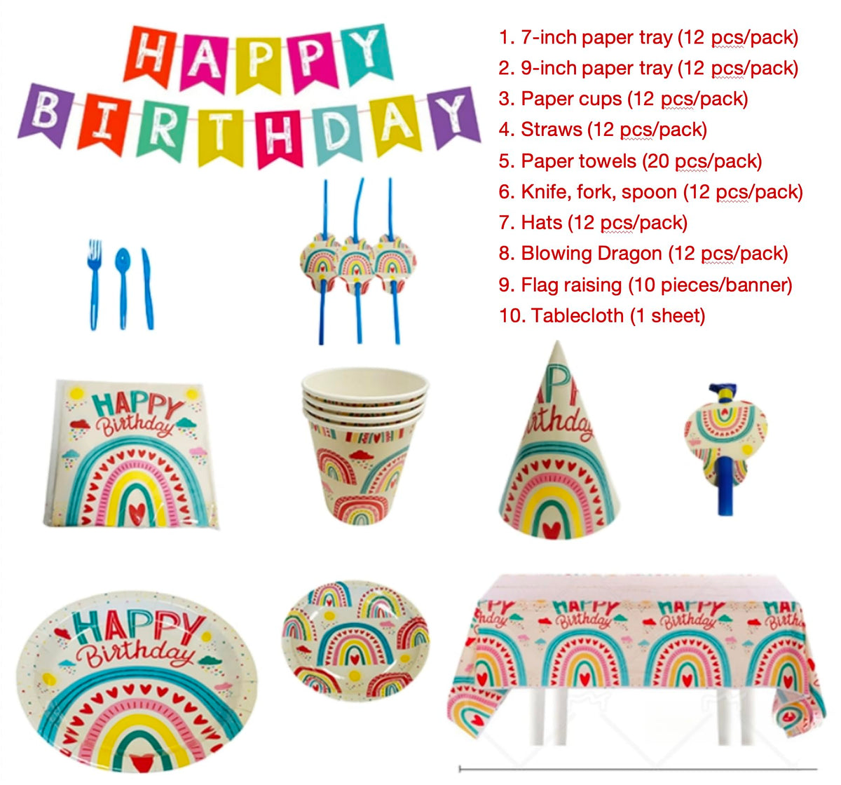 All in One Birthday Party Supplies Set Premium Complete - Party Ready Official Imagery - 8