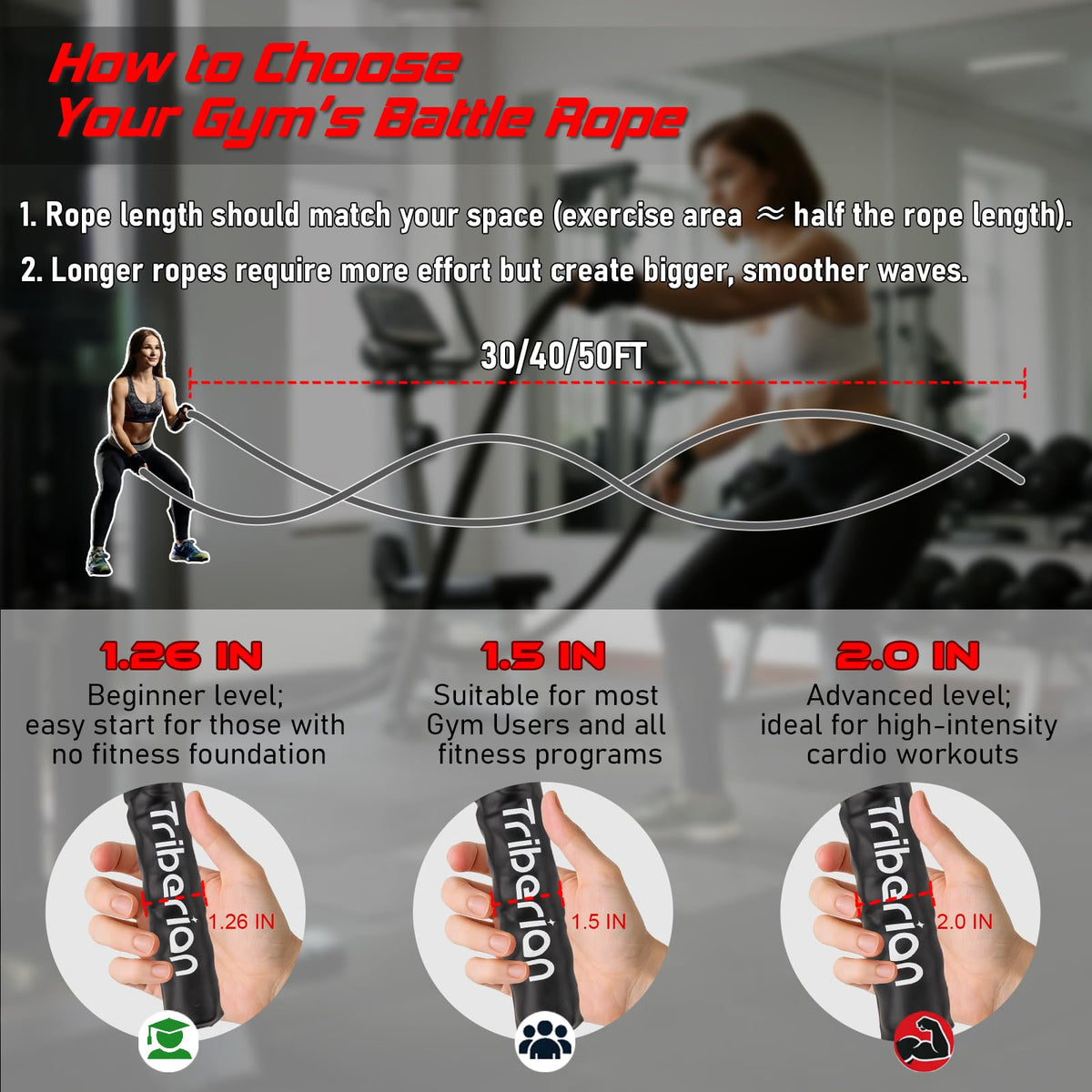 Battle Rope for Home Gym Workout - Triberion Official Imagery - 6