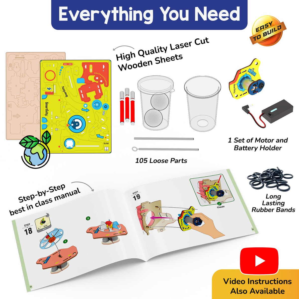 Smartivity 10 in 1 Motor Powered Gadgets Kit for Kids 6 12 - Smartivity Official Imagery - 7