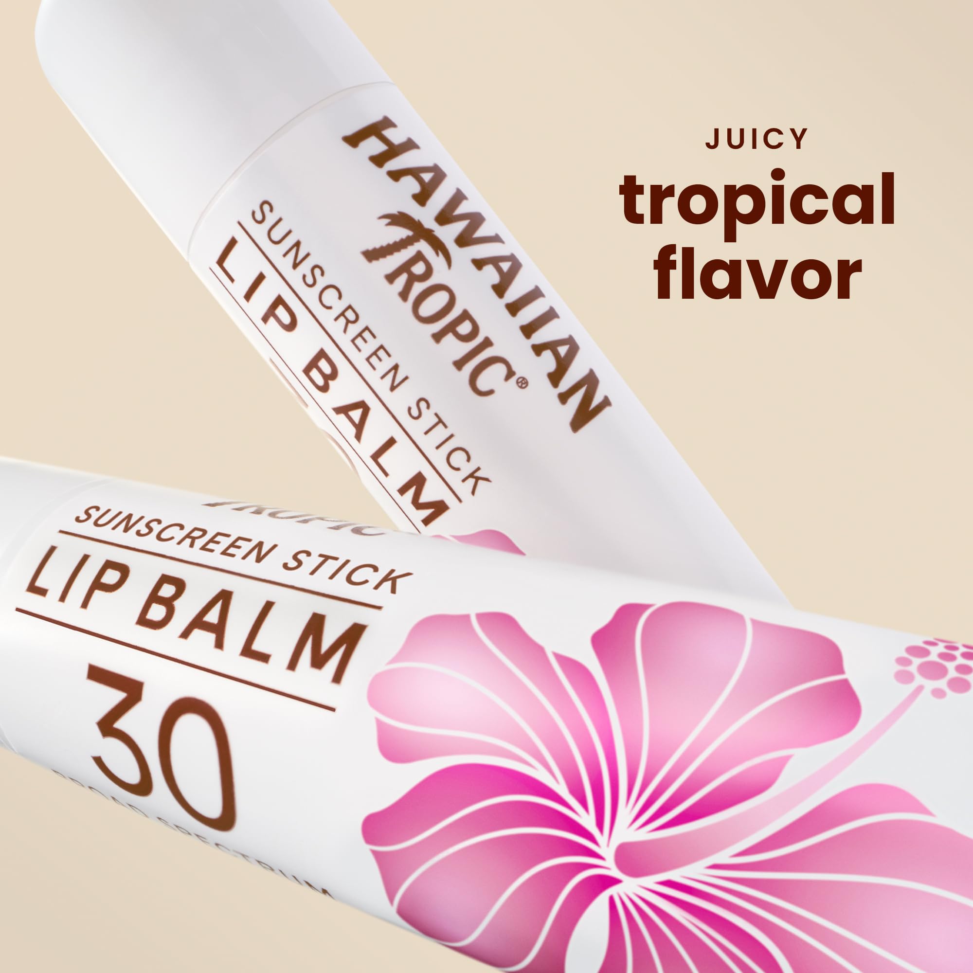 Hawaiian Tropic SPF 30 Lip Balm – Pack of 10