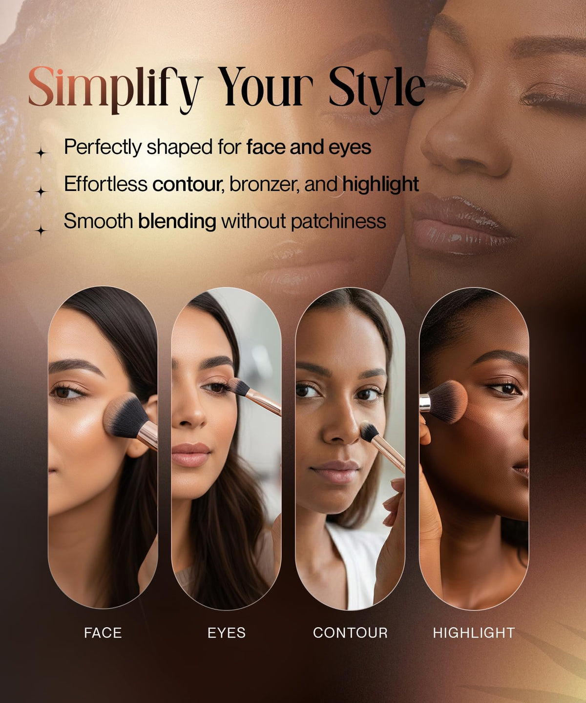 Kandi Burruss 7 Piece Professional Makeup Brush Set - Kandi Official Imagery - 7