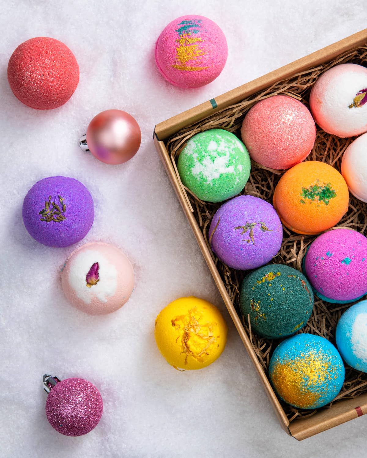 LifeAround2Angels Bath Bombs Gift Set 12 USA made Fizzies - Lifearound2angels Official Imagery - 3