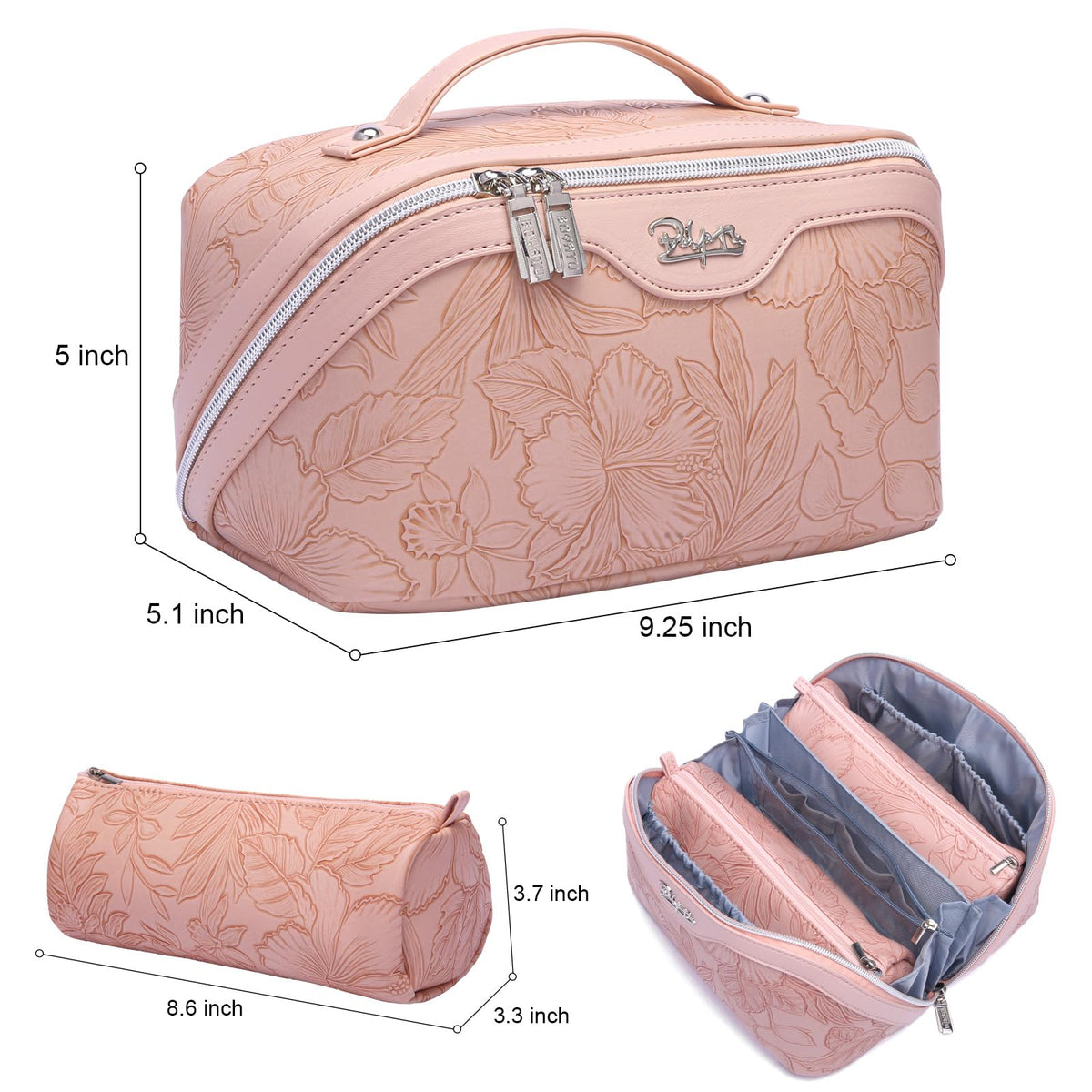 BOYATU Travel Makeup Bags Cosmetic Organizer Bag 3 Set Make - BOYATU Official Imagery - 3