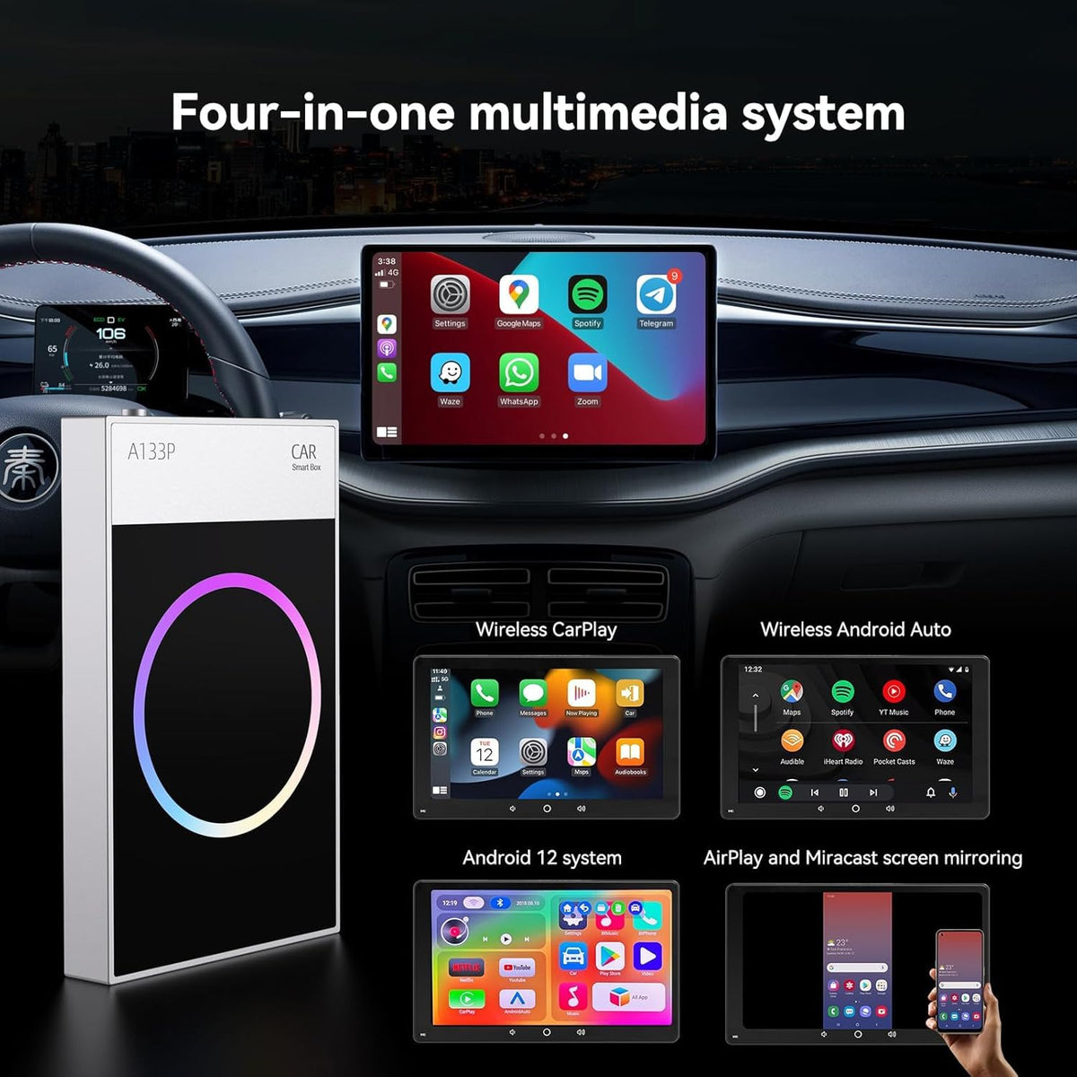 Wireless CarPlay Adapter Carplay Ai Box Wireless Carplay - LVEHO Official Imagery - 3