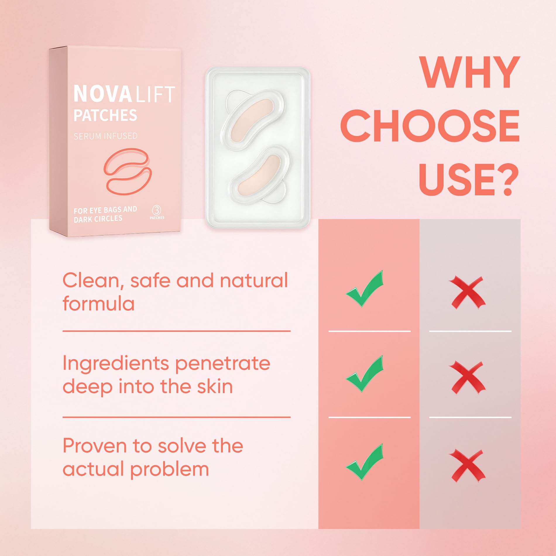 Eye Patches Under Eye Smile Line Patches - NOVALIFT Official Product Imagery - 5
