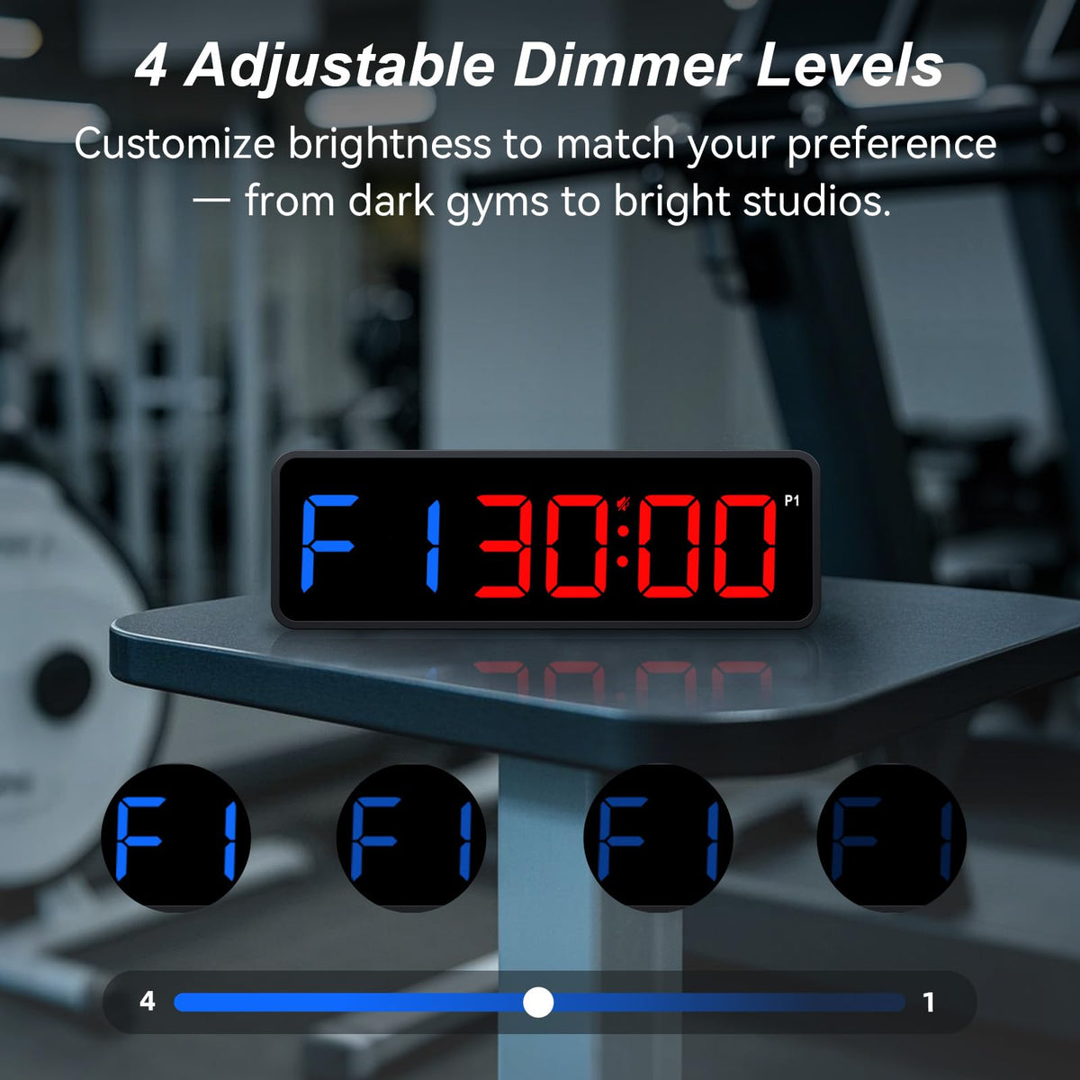 Portable Gym Timer Clock Fitness Digital Clock with Strong - Acedeck Official Imagery - 7