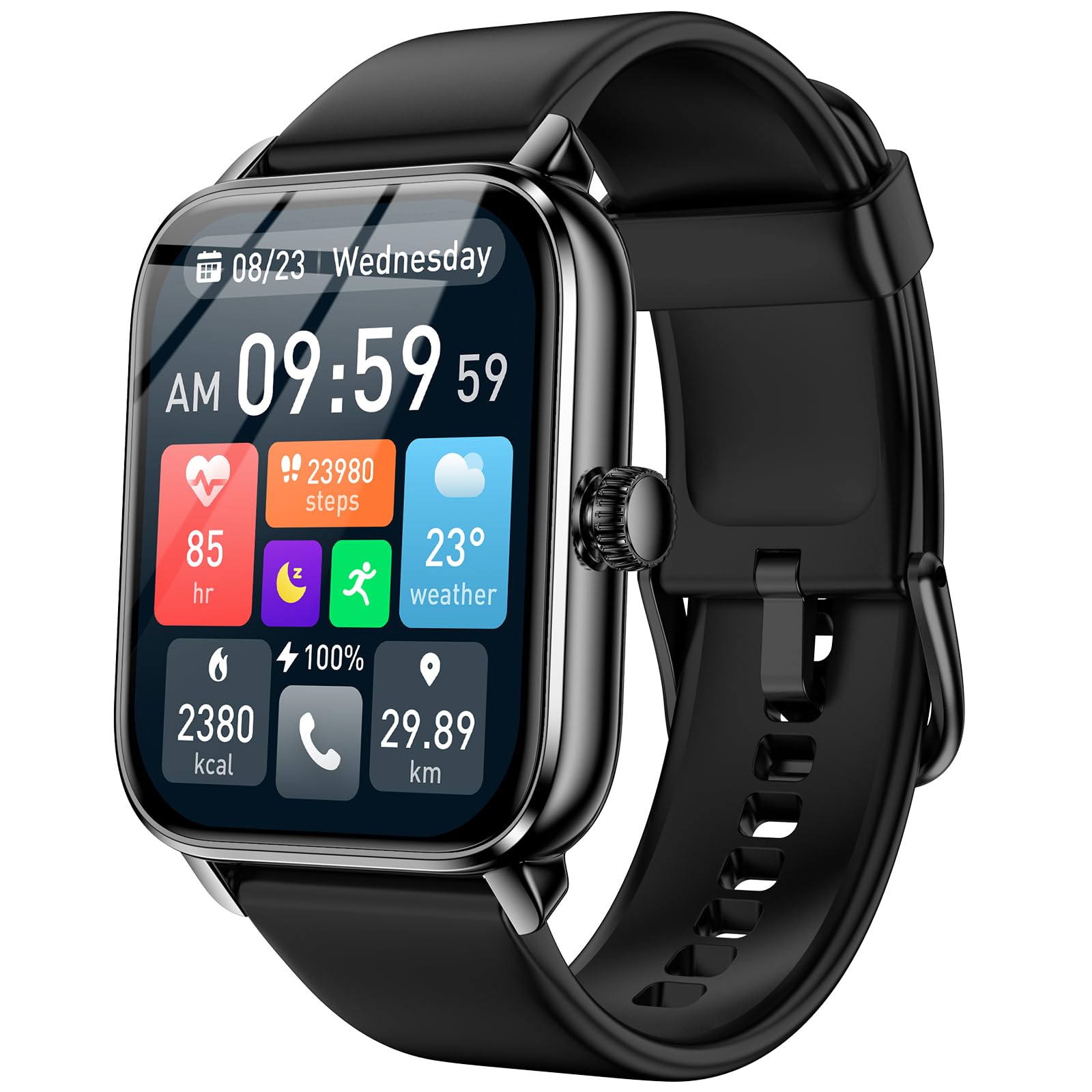 iBesi Smart Watches for Men Women with Alexa Built-in, Bluetooth Call, - View 1
