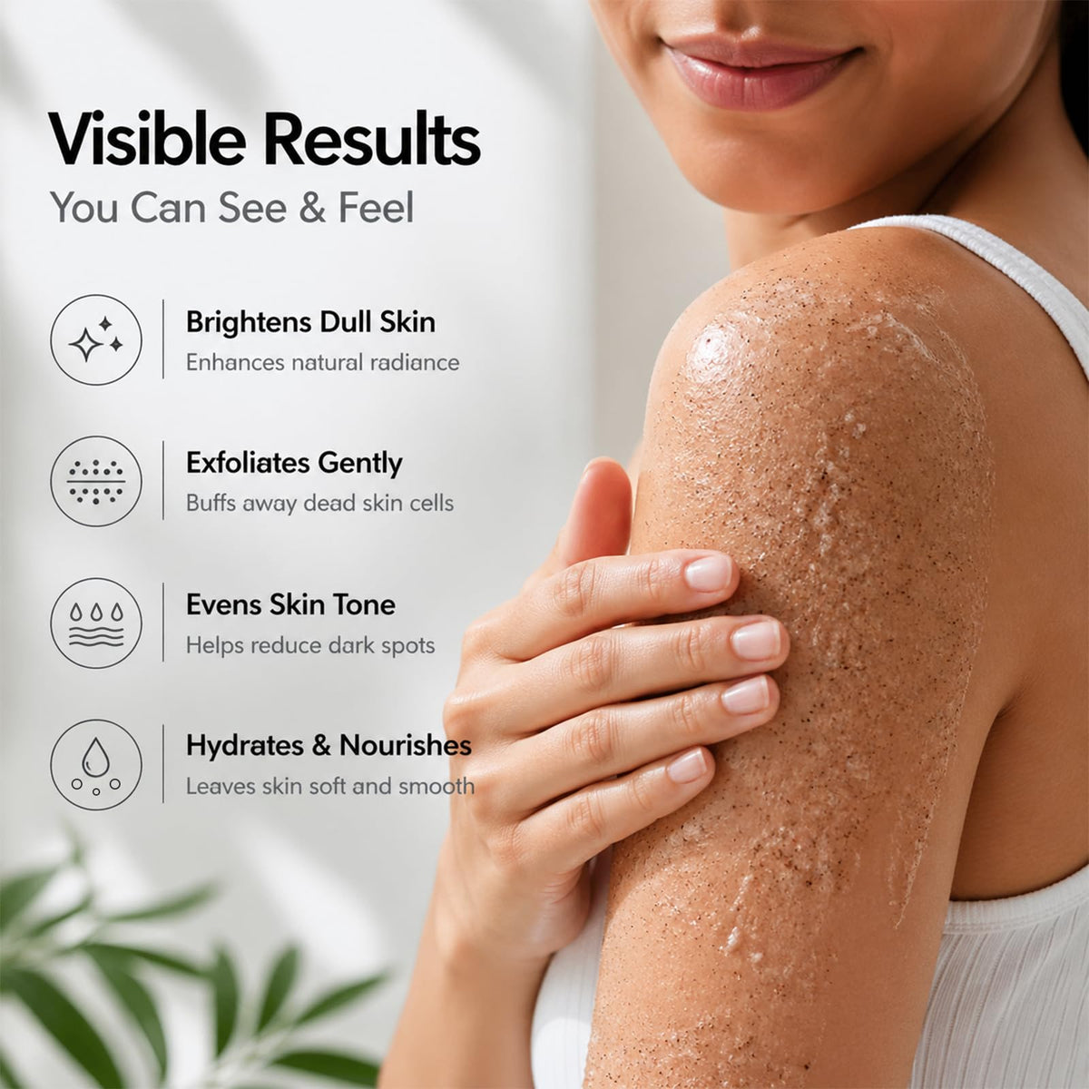 Glutathione Body Scrub with Rosehip Sea Salt Exfoliating - Skinflair Official Imagery - 4