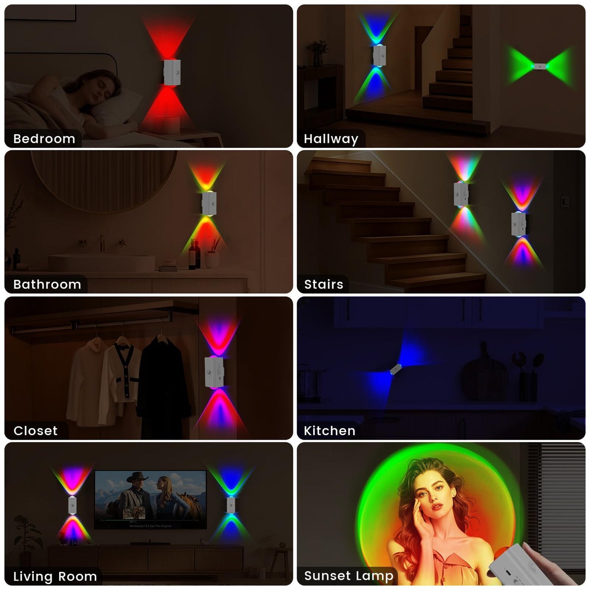 easuntec Motion Sensor Rechargeable Night Light Color - easuntec Official Imagery - 7