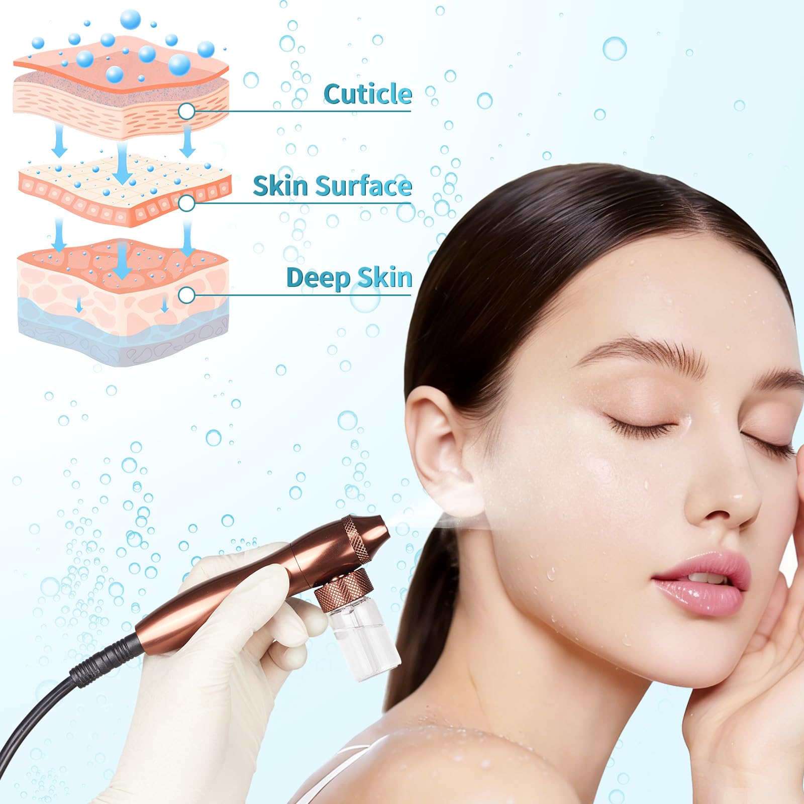 3 in 1 Diamond Microdermabrasion Machine, Professional - AIMENGXI