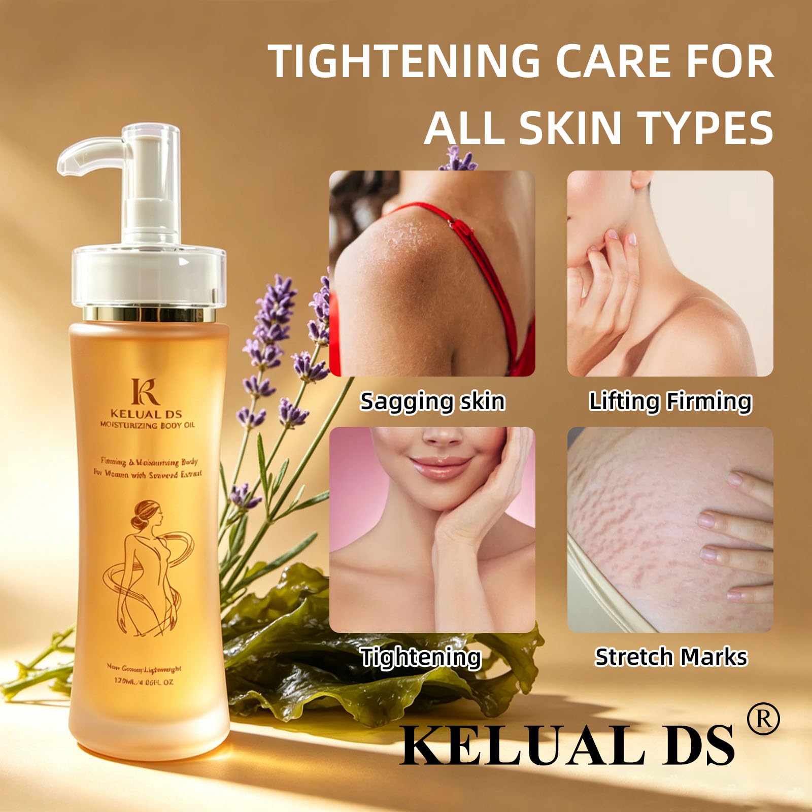 Undaria Seaweed Extract Body Oil - KELUAL DS Official Product Imagery - 7