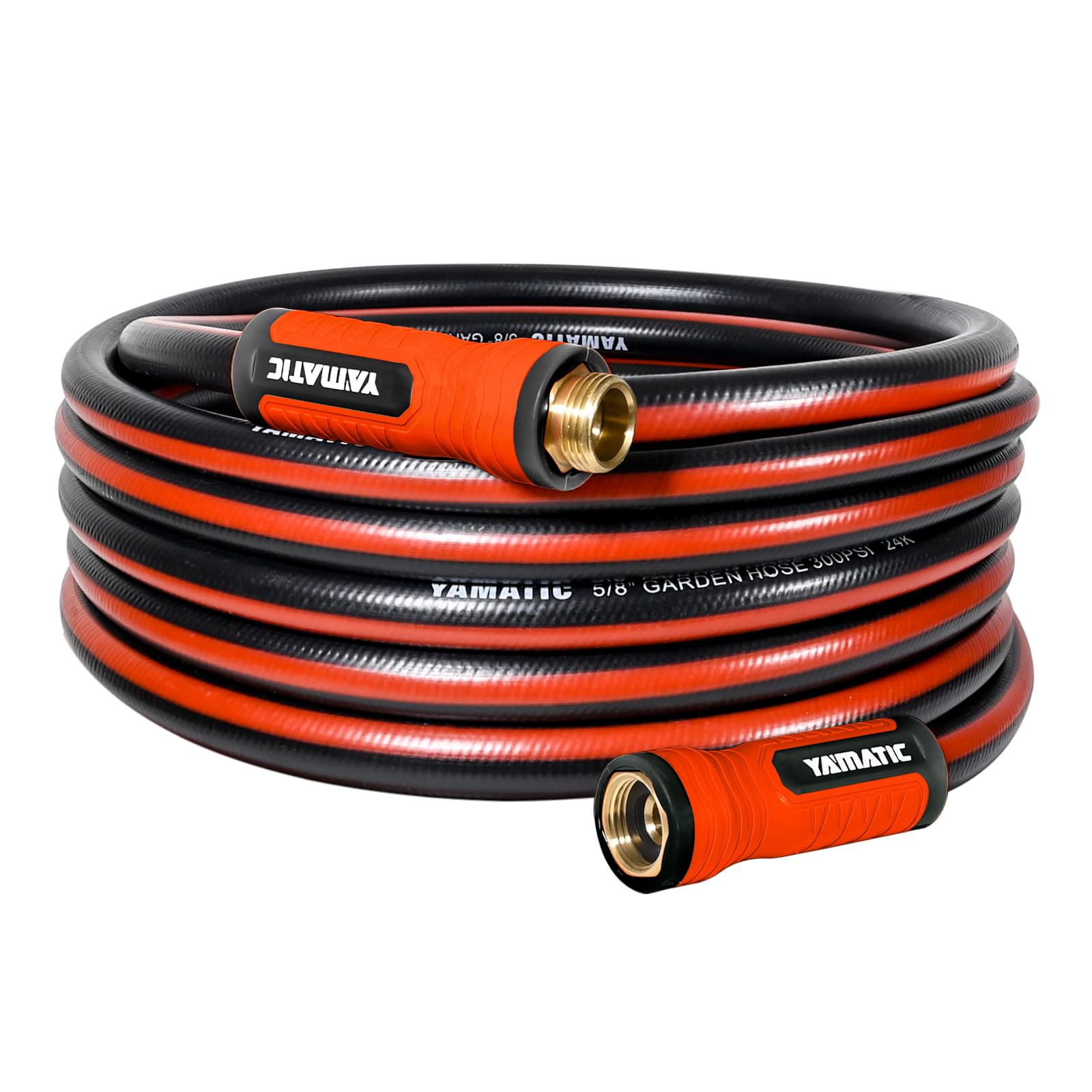 YAMATIC 100ft Flexible Garden Hose 5/8in I.D. with 360° Swivel Br - YAMATIC Official Product View 10