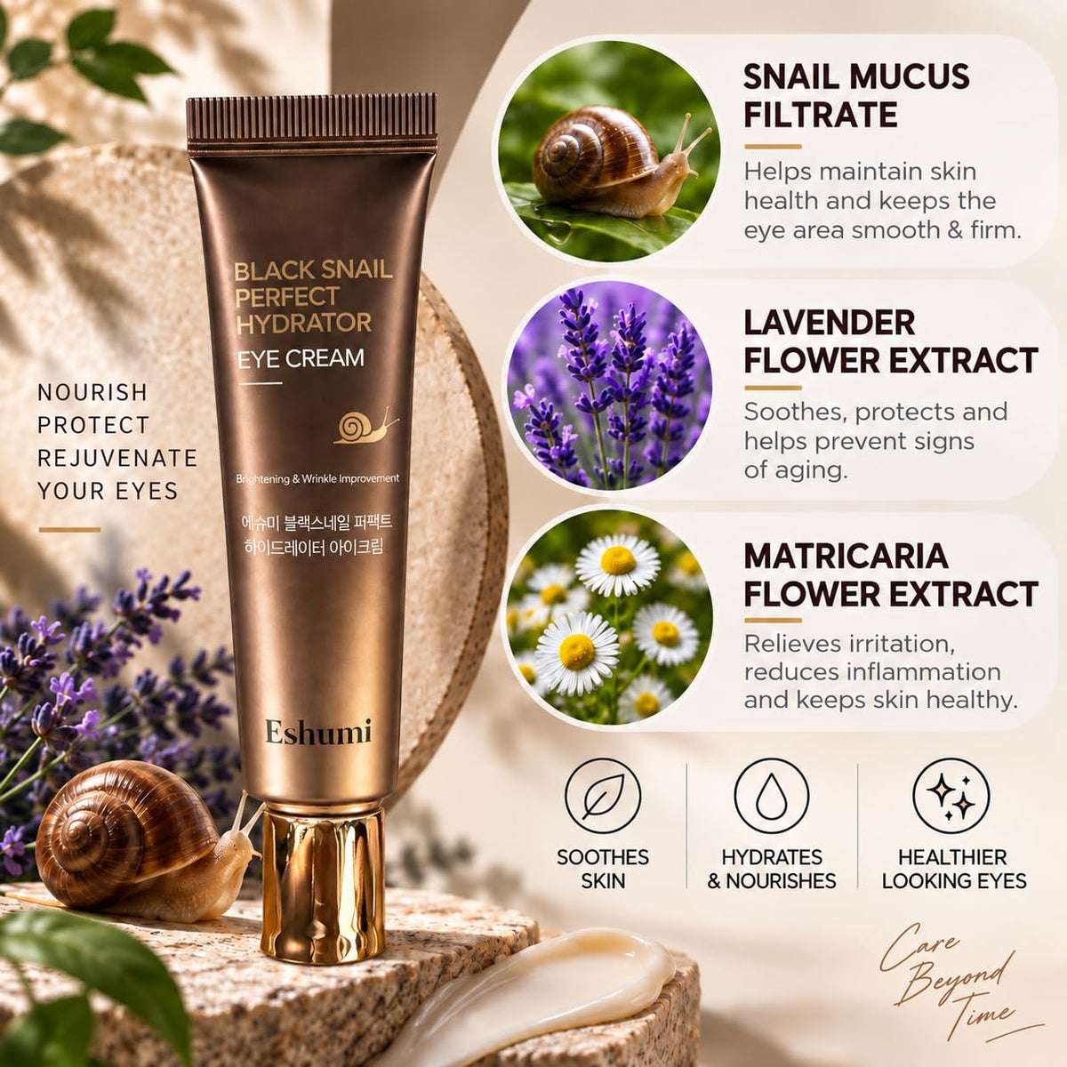 Black Snail Perfect Hydrator Eye Cream 40ml 1 35 fl oz - ESHUMİ Official Imagery - 3