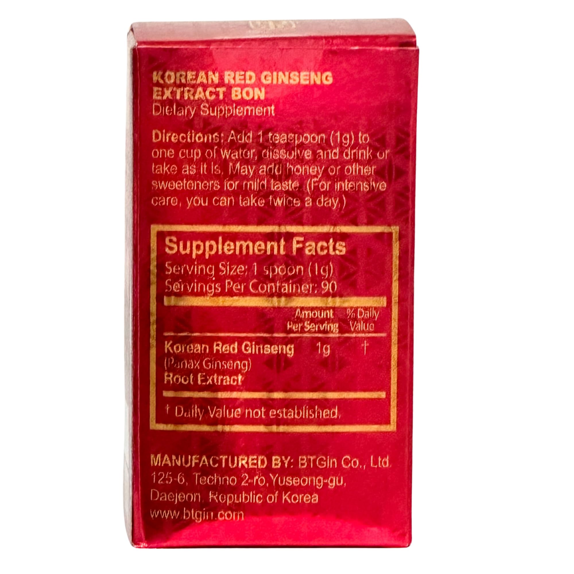 BTGIN Bon Korean Red Panax Ginseng Extract - 100% Pure Concentrat - BTGIN Official Product View 4