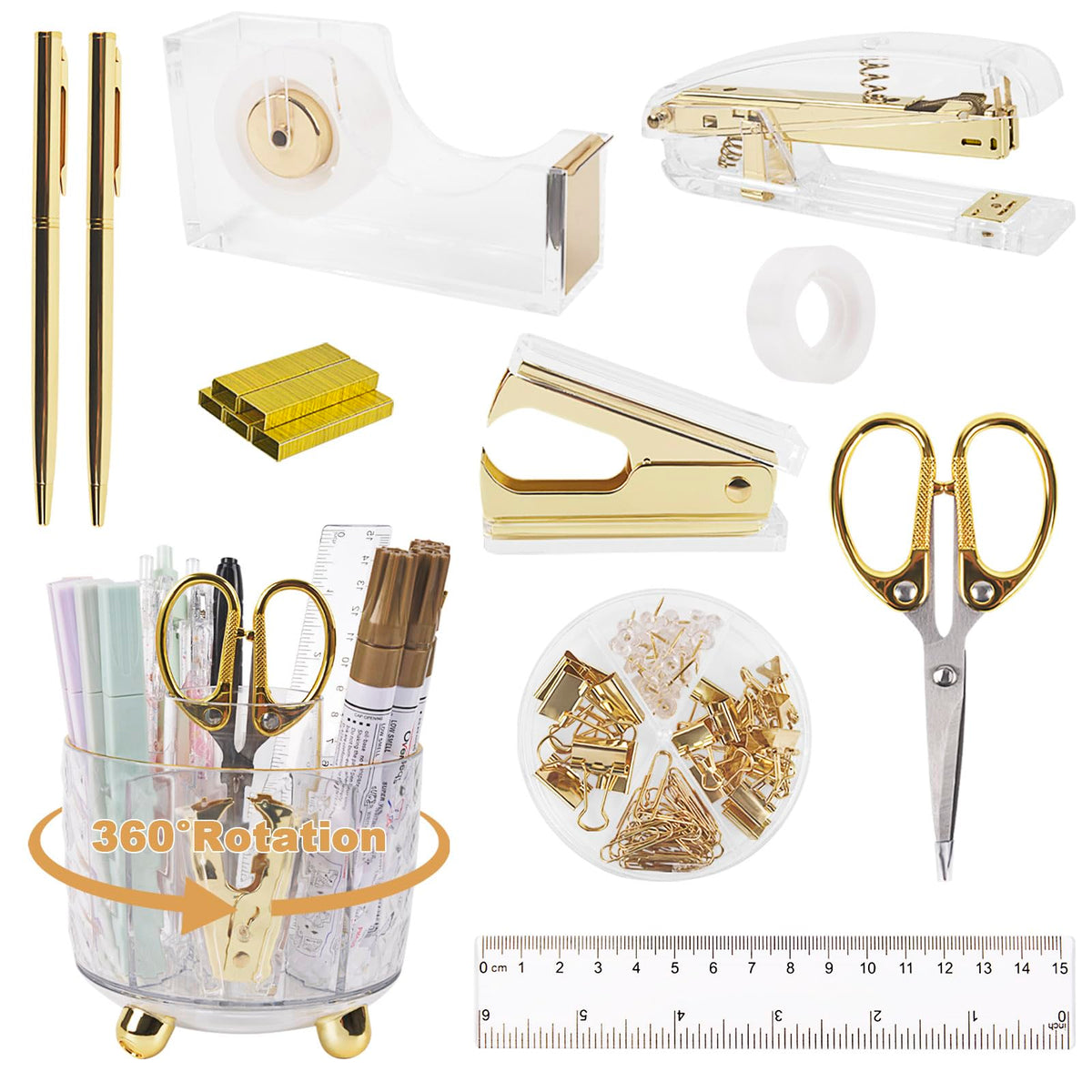 Office Desk Supplies Accessories for Women - ChezAbbey Official Imagery - 1
