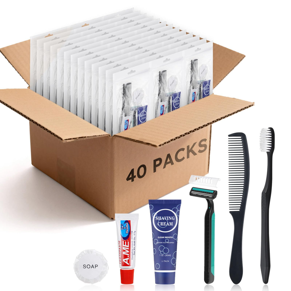 Hygiene Kits for Homeless Care Package Travel Size - RSQAZQ Official Imagery - 2