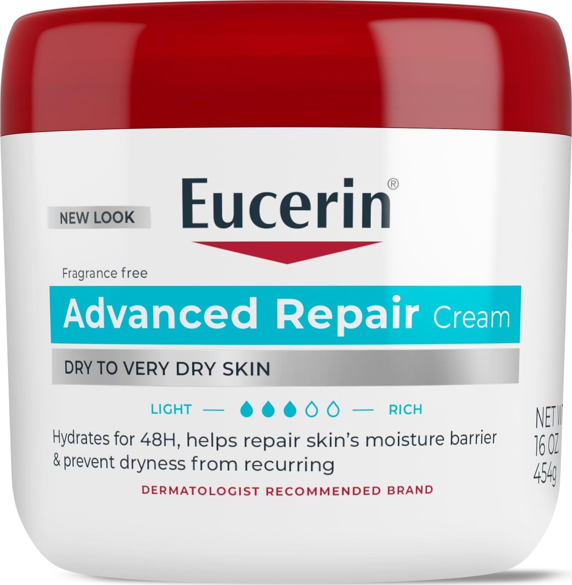 Eucerin Advanced Repair Body Cream with Urea, 16 OZ - Product Imagery